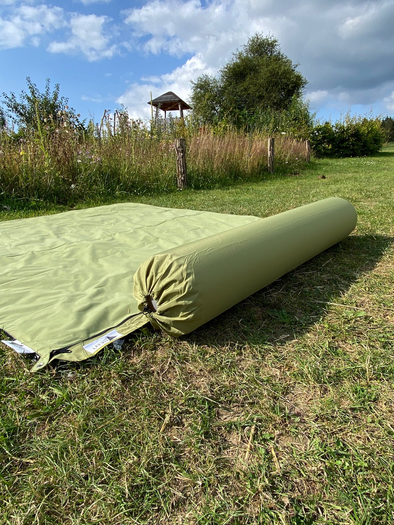 Verbindbare Kissenrolle „Zip-XL Lounger“ Grün, 50239