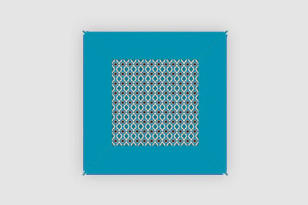 Verbindbarer Teppich „Zip-Carpet“ Skandinavien, Hellblau karibik druck 50018