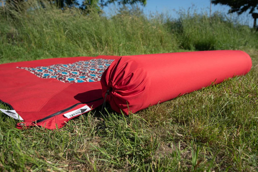 Verbindbare Kissenrolle „Zip-XL Lounger“ Rot, 50021