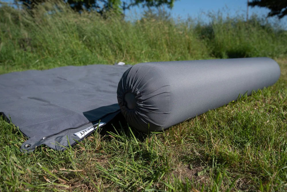 Verbindbare Kissenrolle „Zip-XL Lounger“ Dunkelgrau, 50022