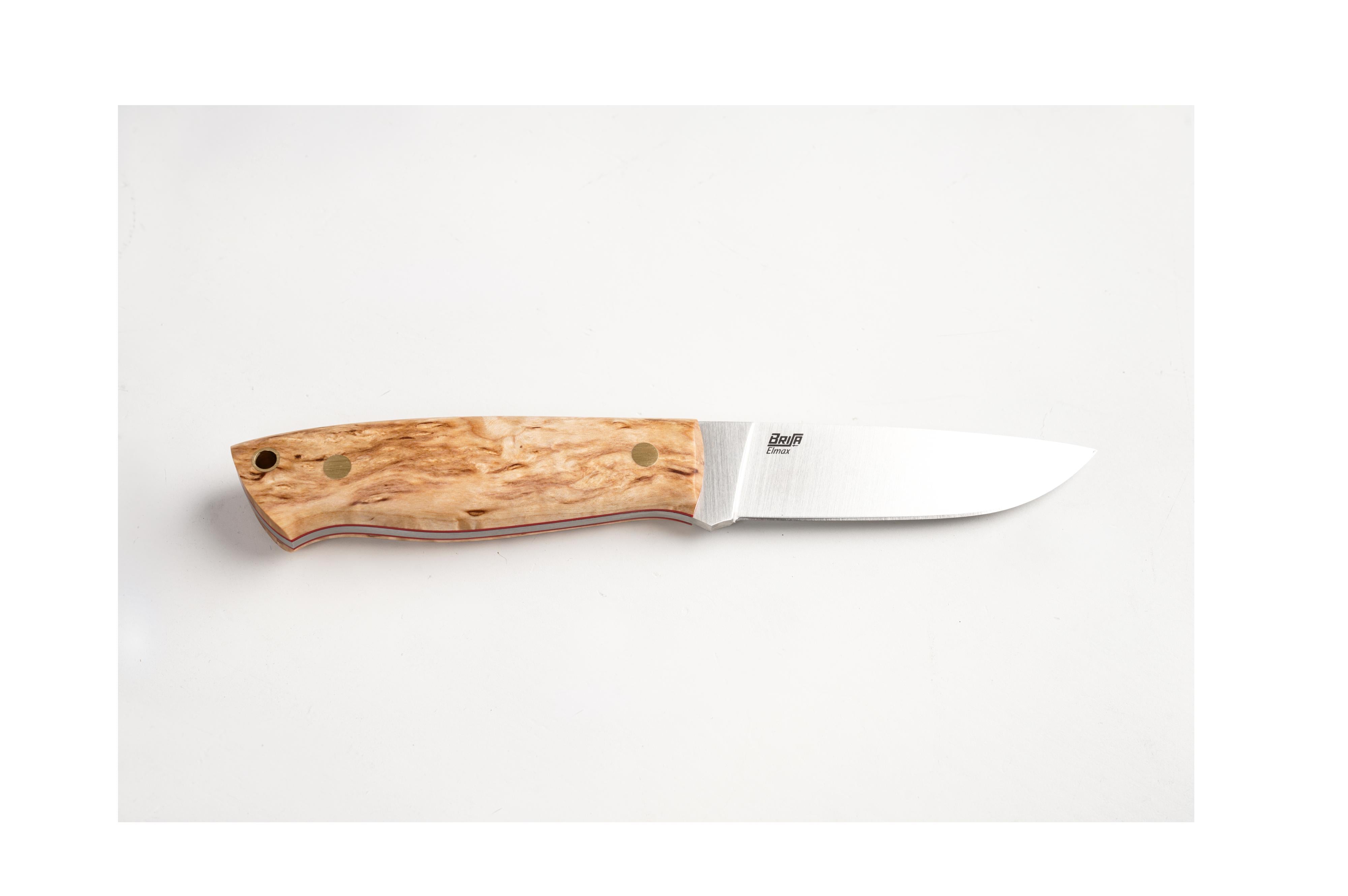 Trapper 95 - CurlyBirch - Flat - Bushcraft - Elmax - 21 cm - Bushcraft knives