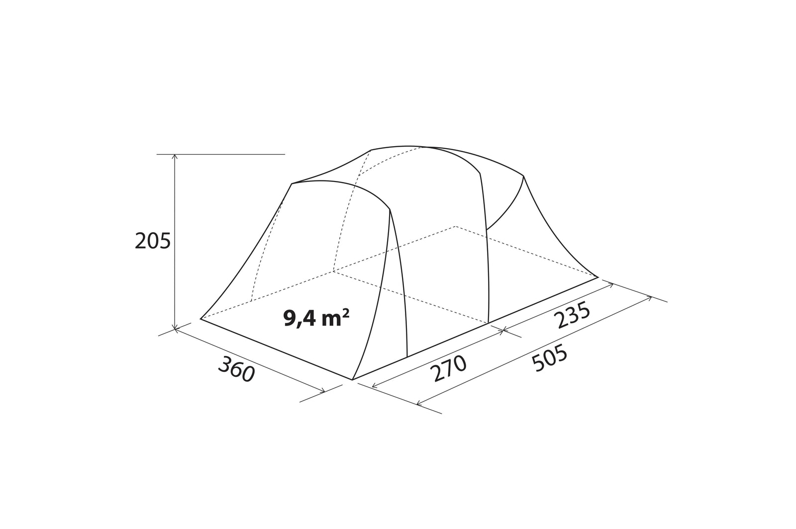 Brunner - Kalynda 5 - 360x490xH205 cm - Shophome Outdoorstation