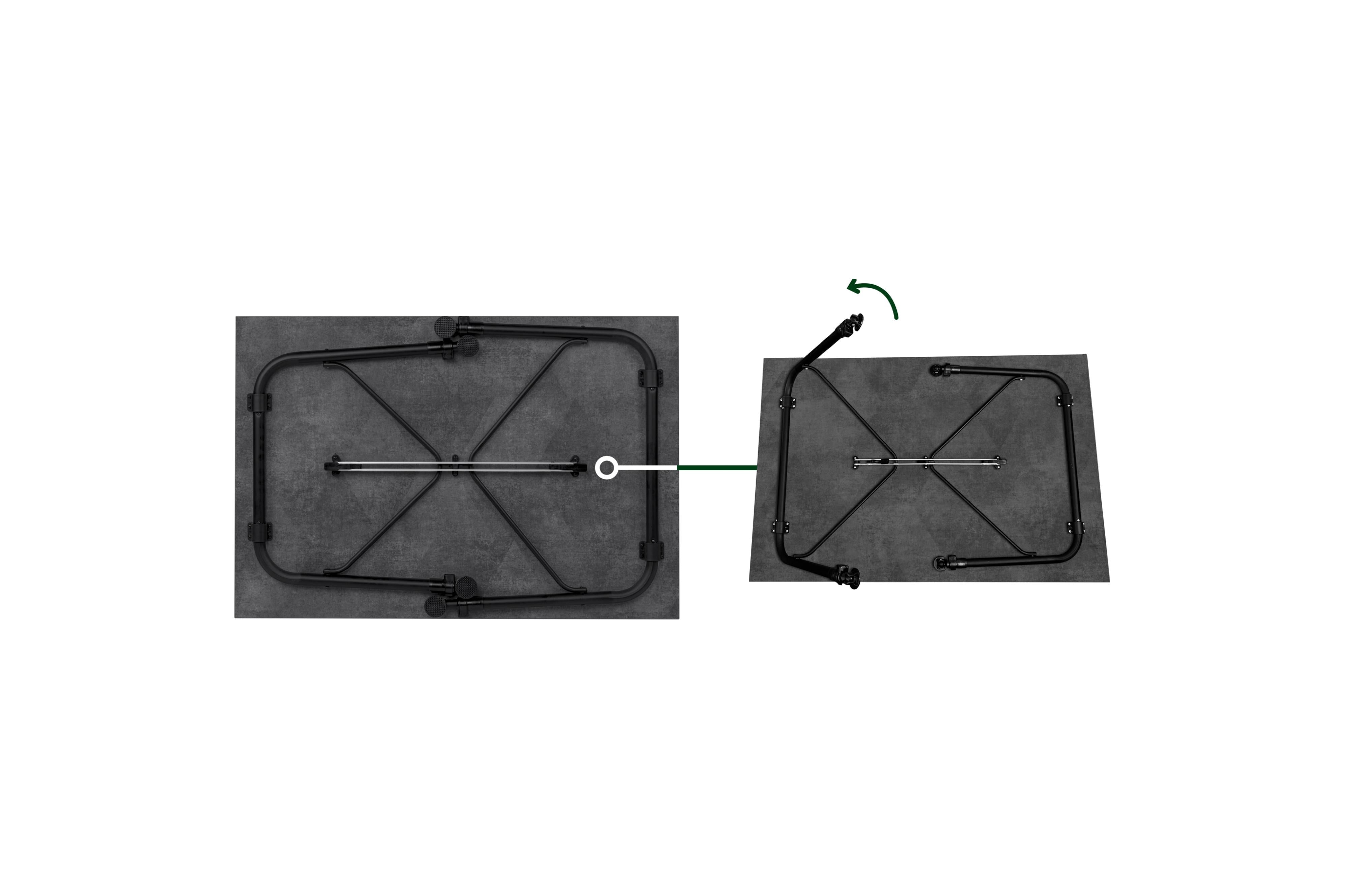 Tabylo Exterio 100 - 106x68xH50.5/75 cm - Camping Tische