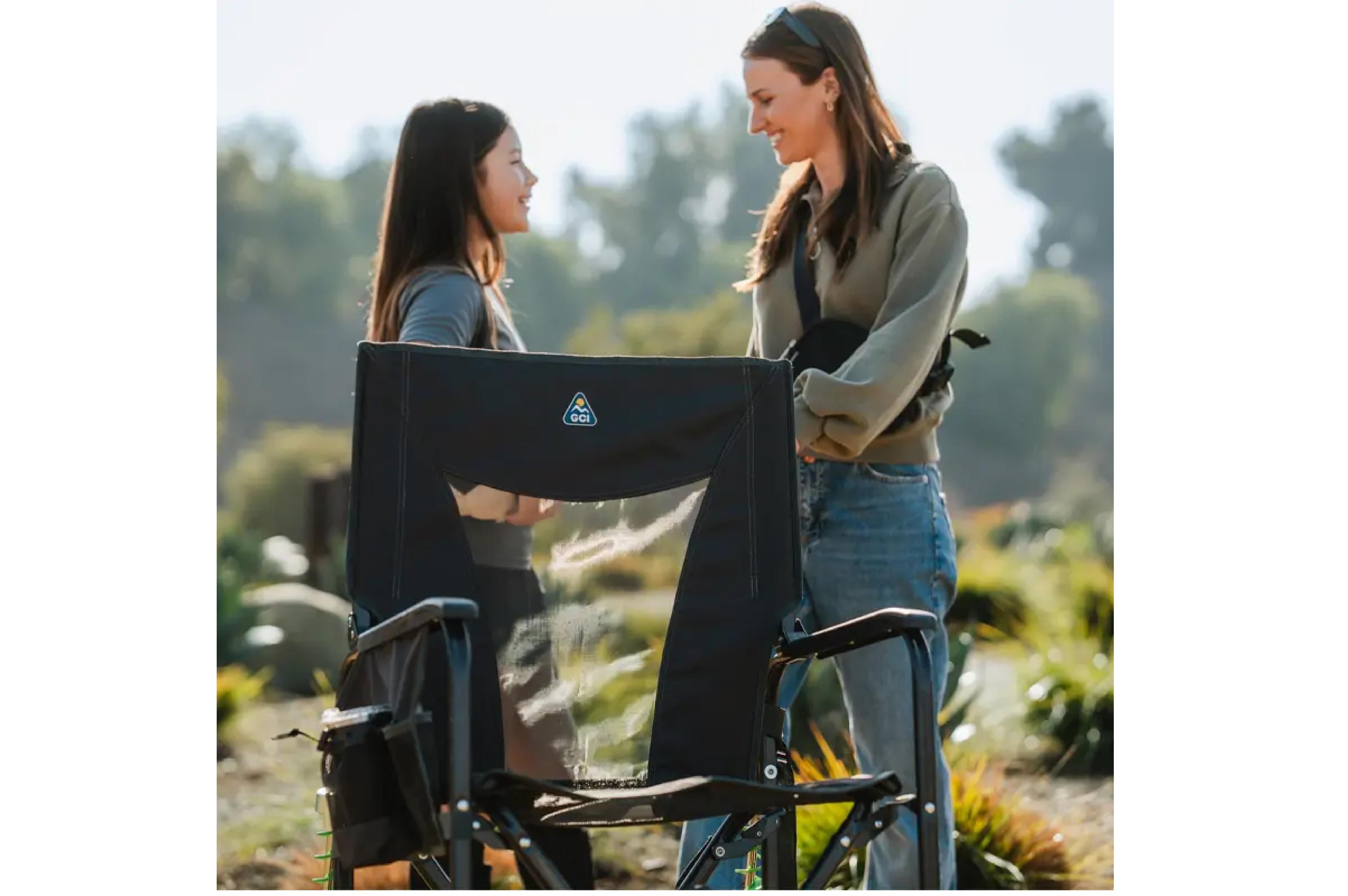 Adjustable Rocker Dark Charcoal - 61.5x61.5x98 cm - Camping Stühle