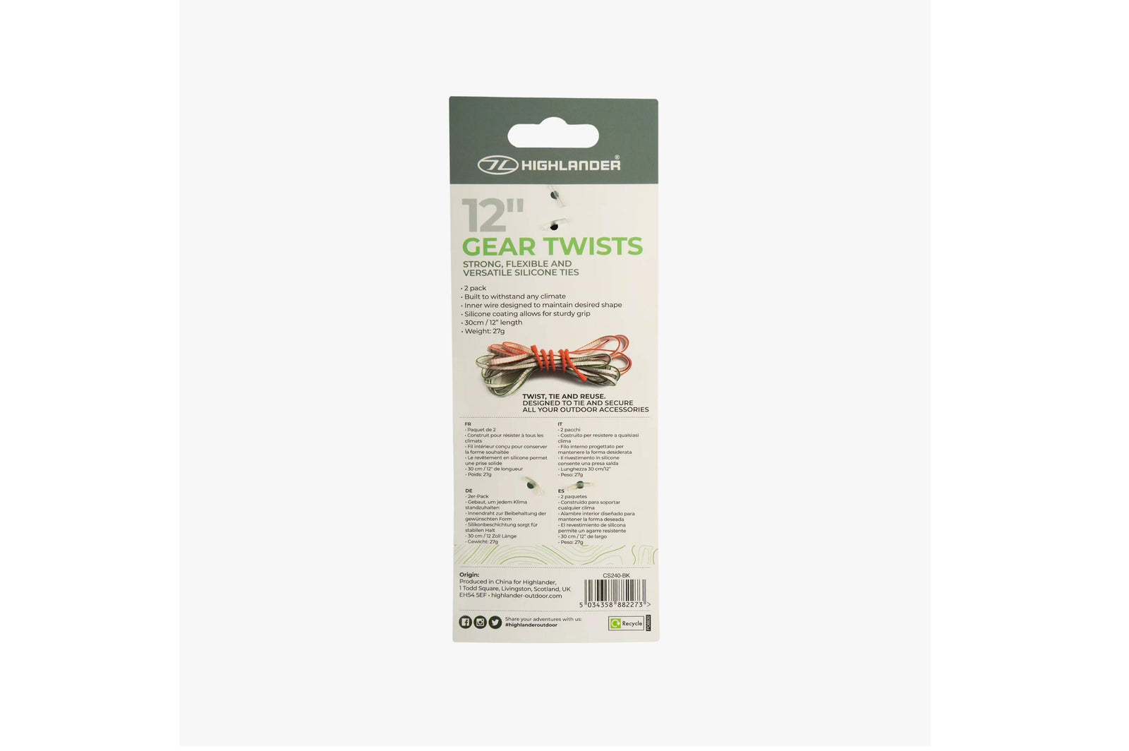 Gear Twists Set 30cm - Camping Zubehör
