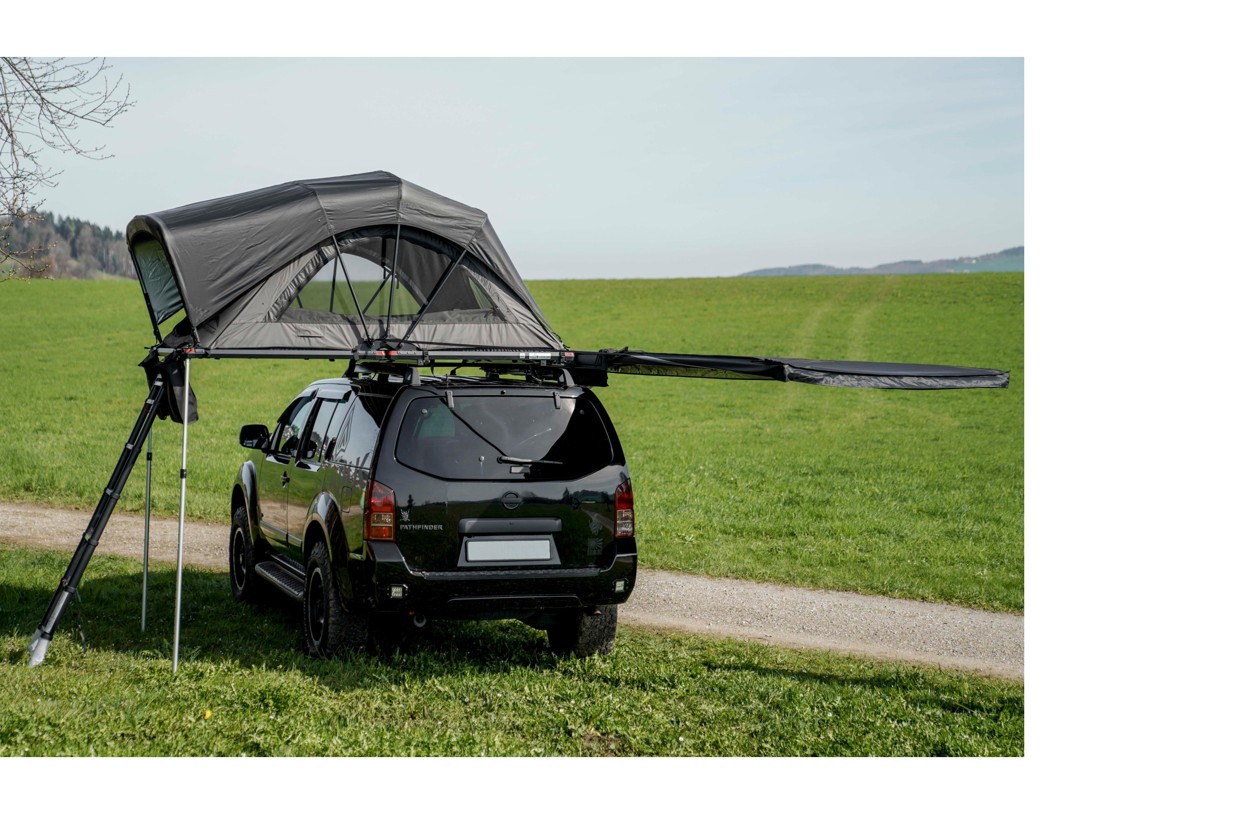 180° Car Awning, Right-Side Mounting