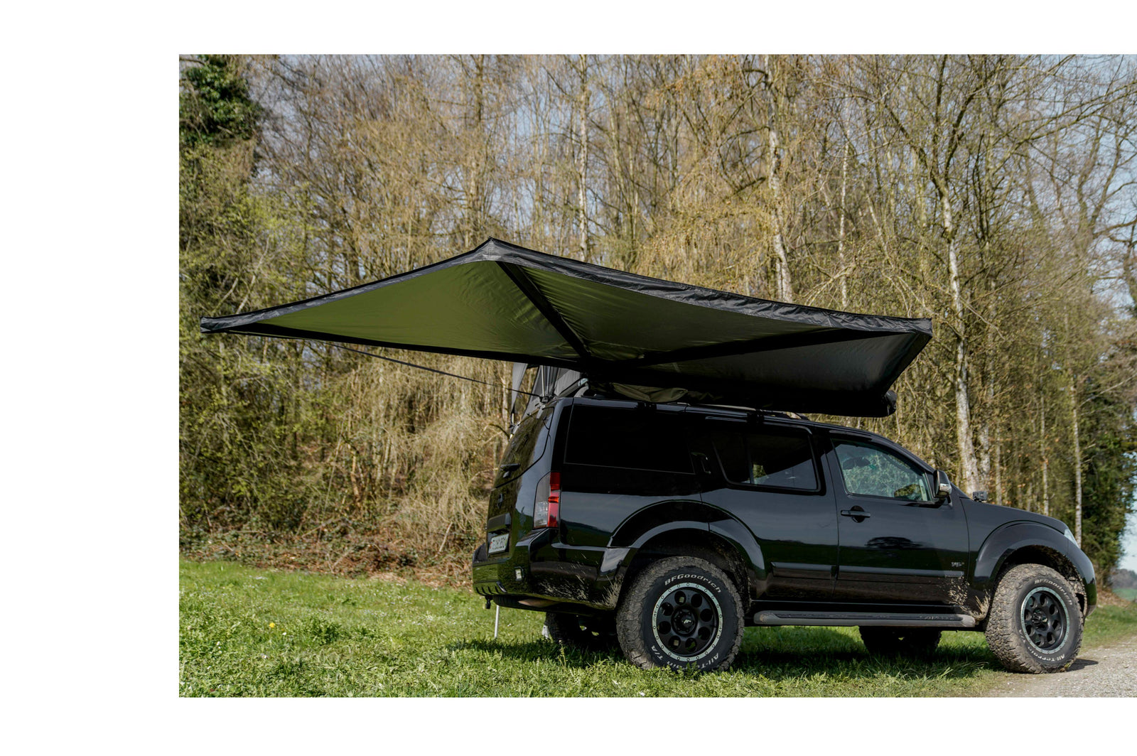 180° Car Awning, Right-Side Mounting