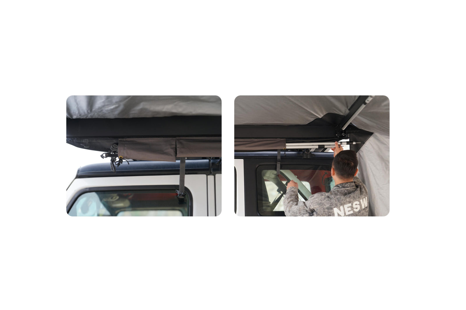 270° Car Awning, Left-Side Mounting