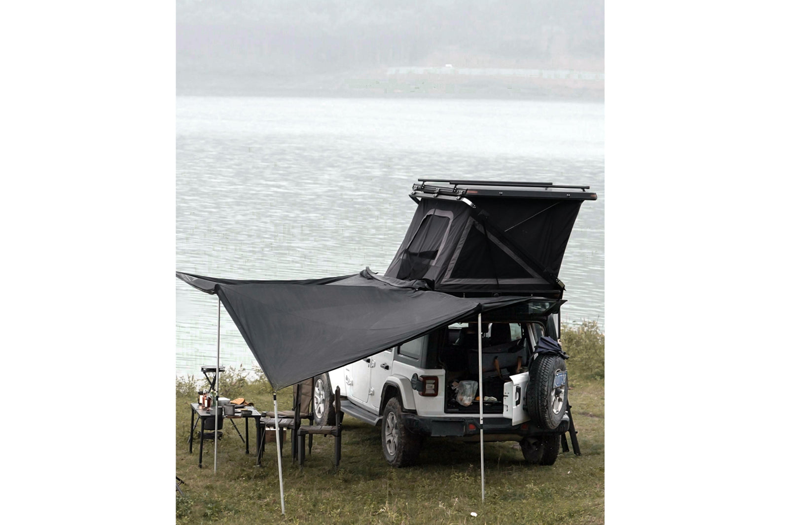 270° Car Awning, Left-Side Mounting