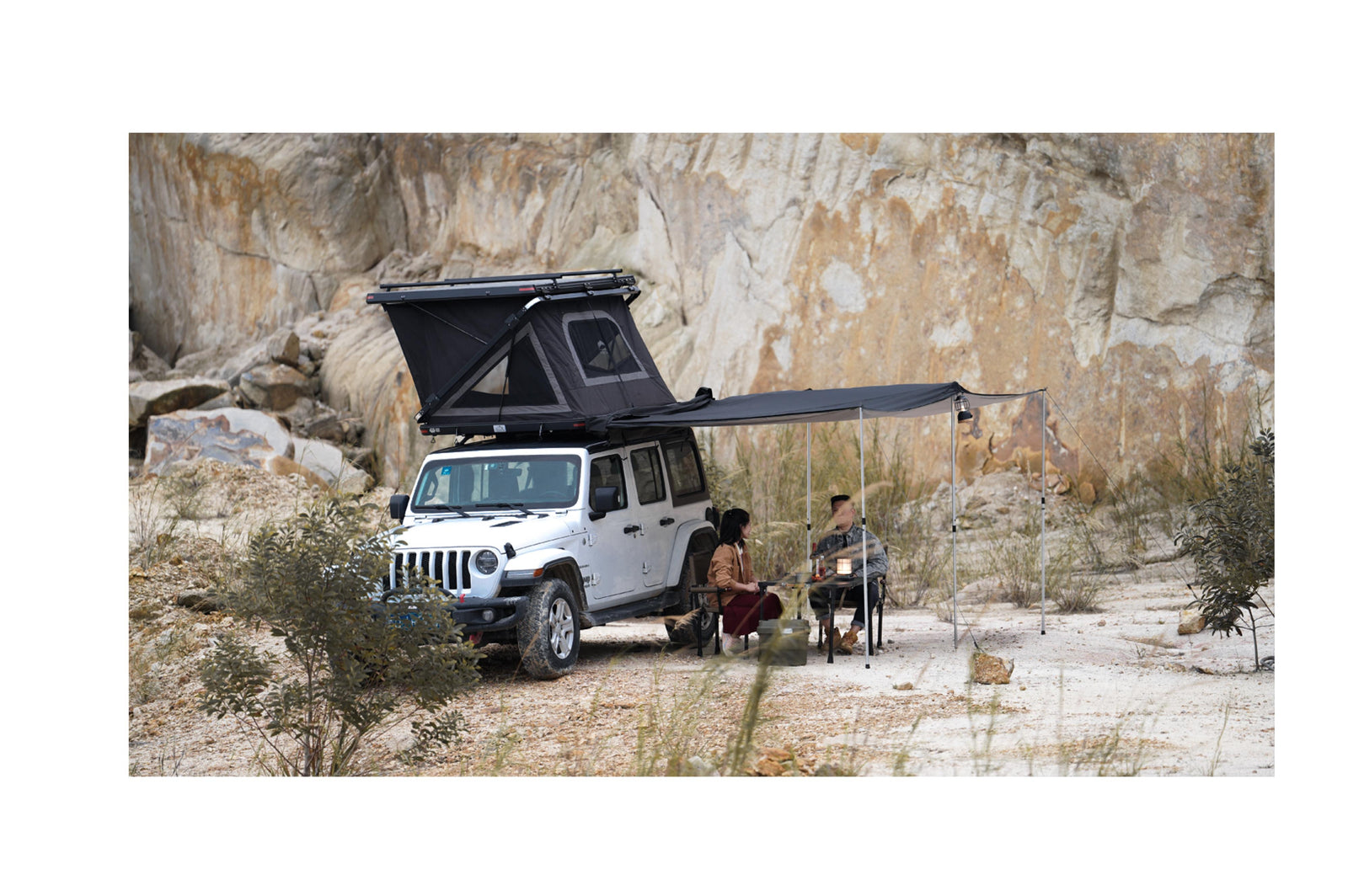 270° Car Awning, Left-Side Mounting
