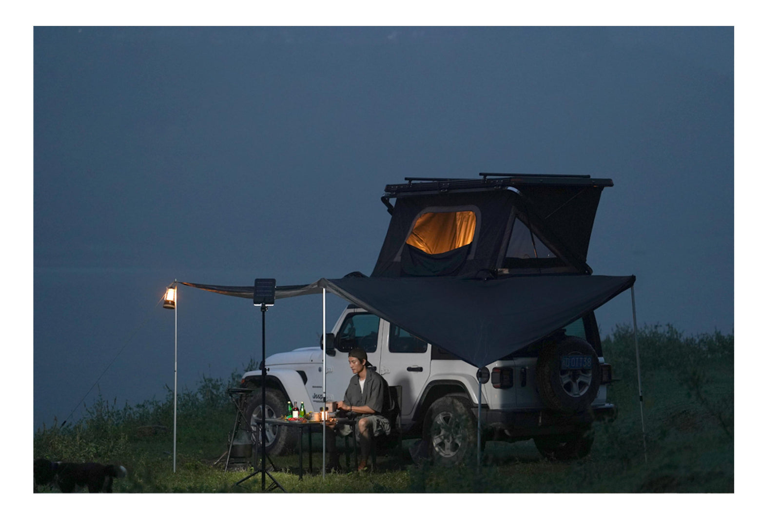 270° Car Awning, Left-Side Mounting