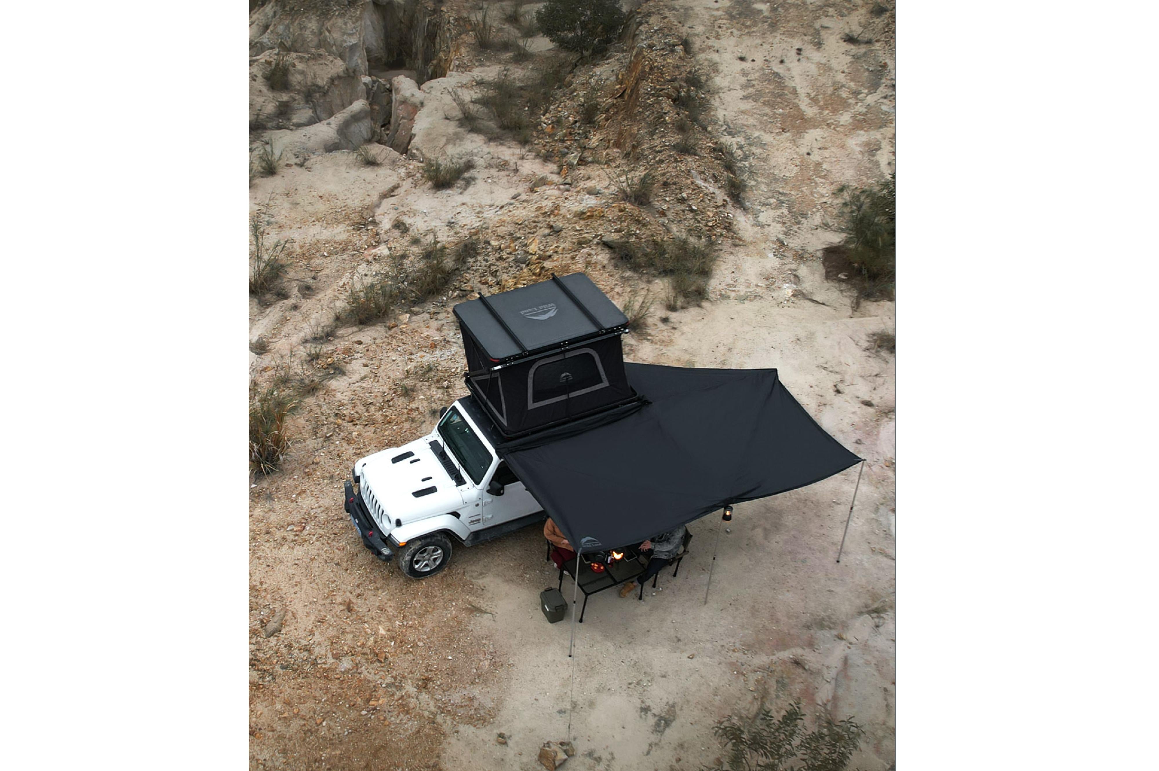 270° Car Awning, Left-Side Mounting