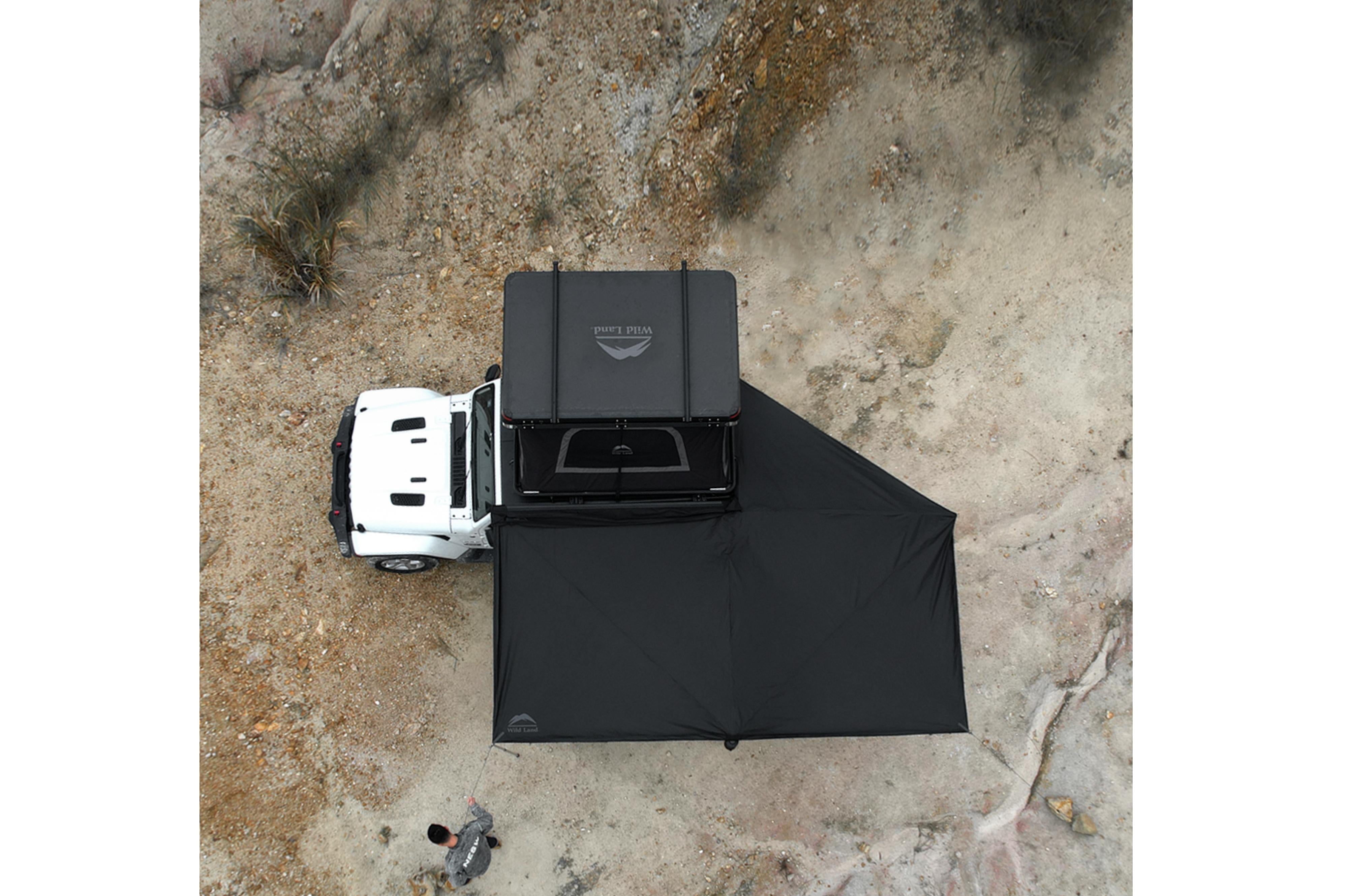 270° Car Awning, Left-Side Mounting