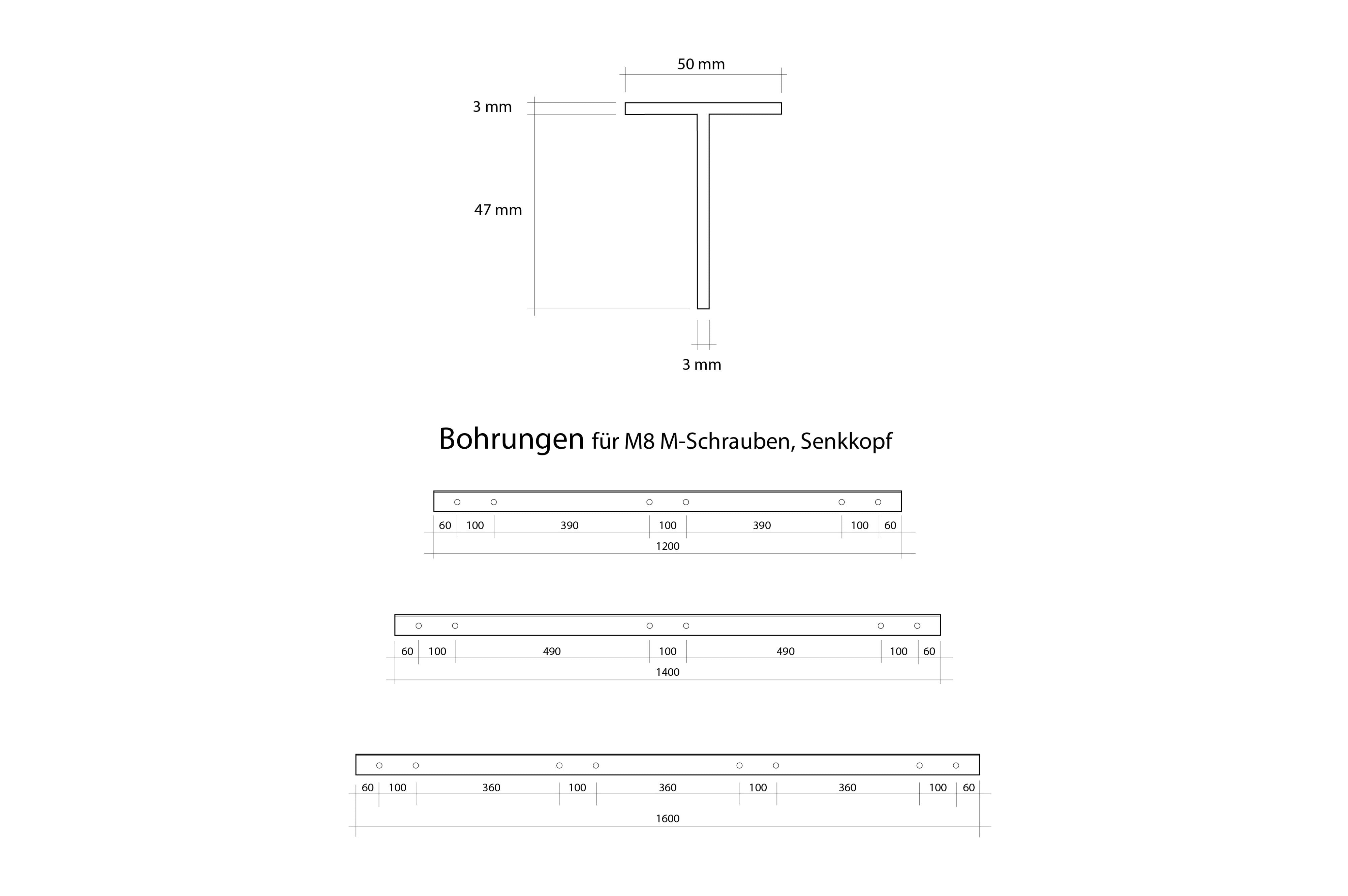 Annjuk - Pick Up Connection Kit 1400mm - 140x5x5 cm - Dachzelt Zubehör