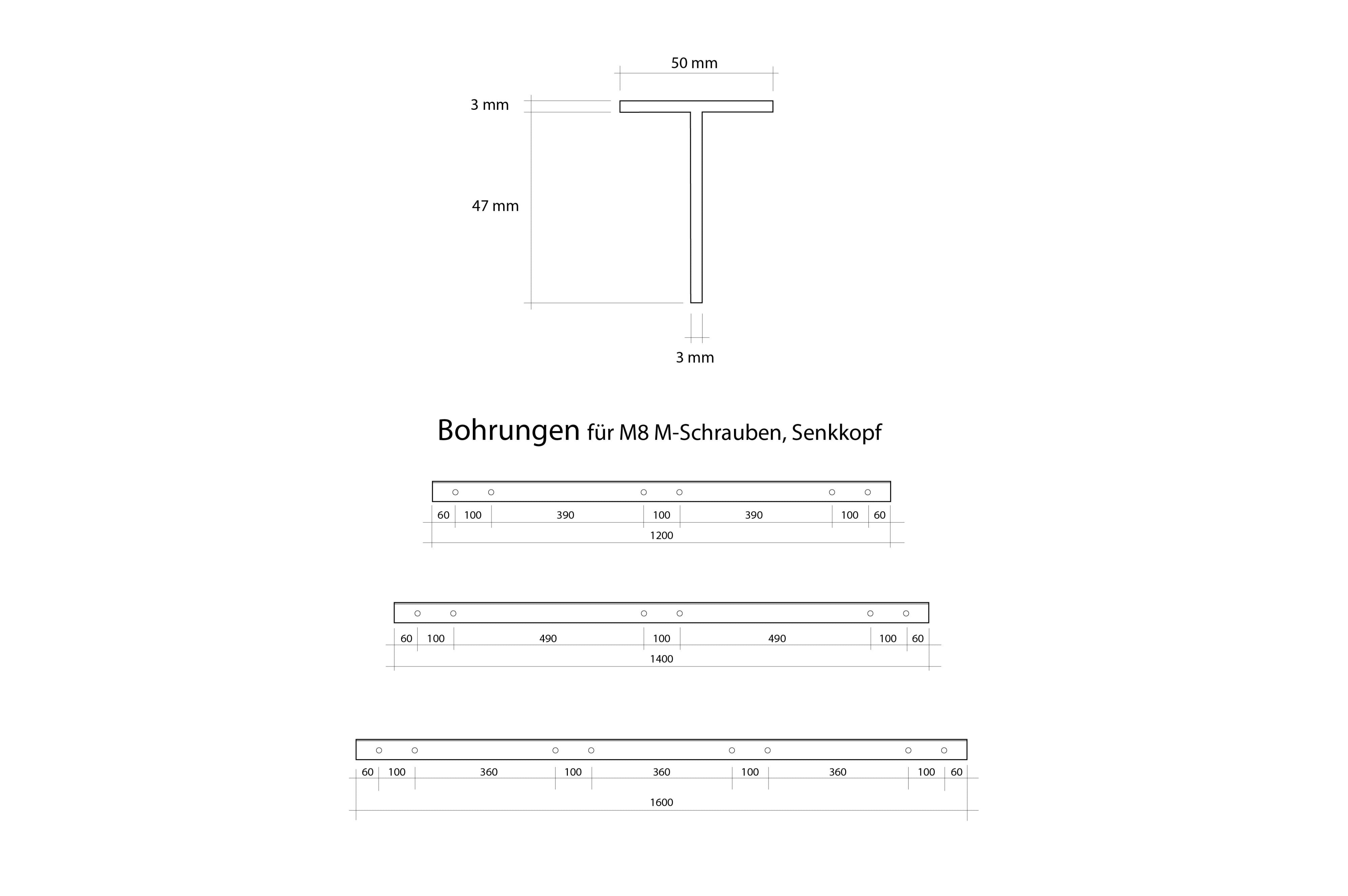 Annjuk - Pick Up Connection Kit 1600mm - 160x5x5 cm - Dachzelt Zubehör