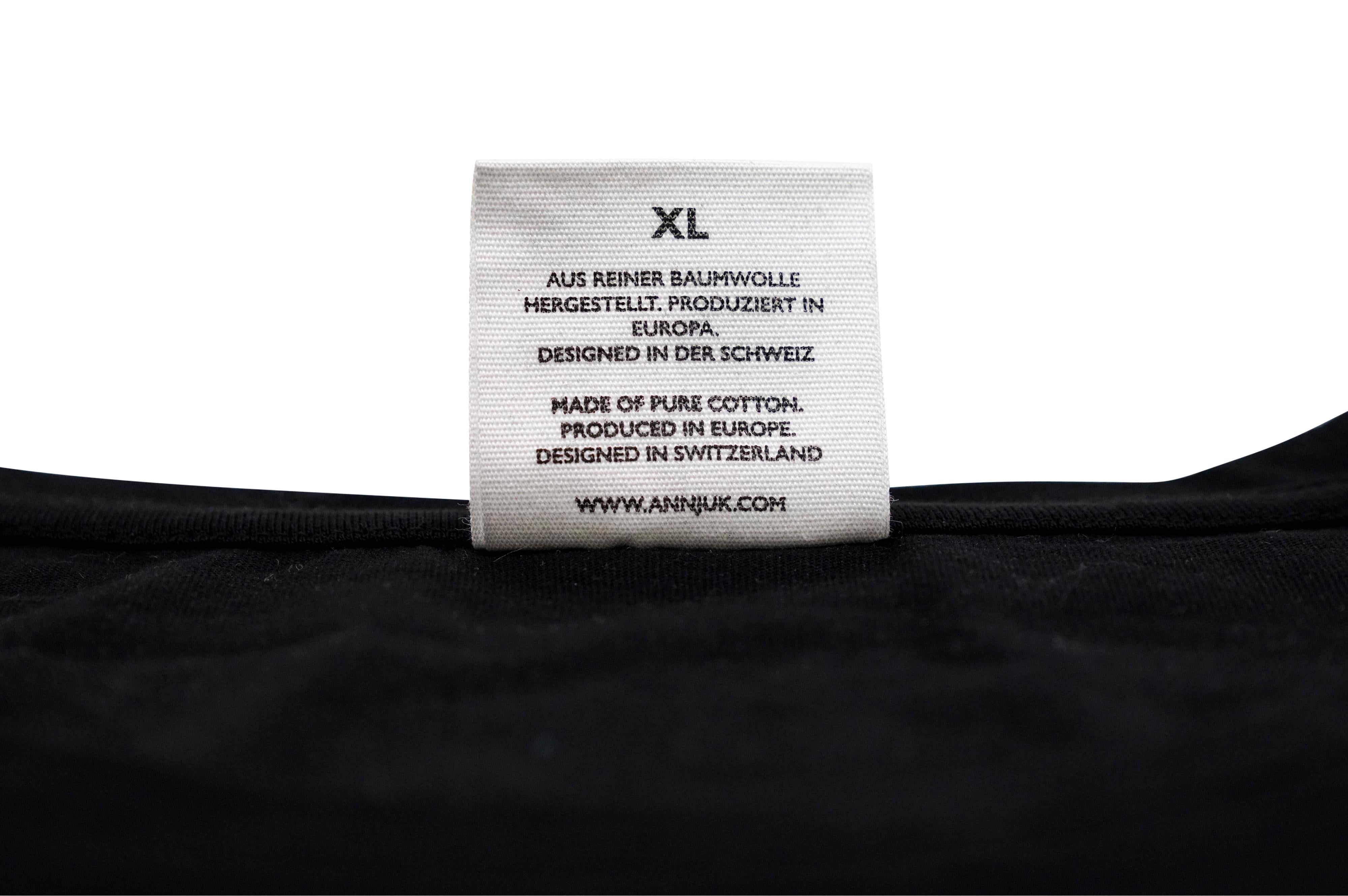 Annjuk - Annjuk T-Shirt Black Logo Small Men - Shirts