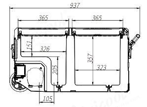 Annjuk - TWW75 - 93.7x53.5x46.5 cm - TopDeals