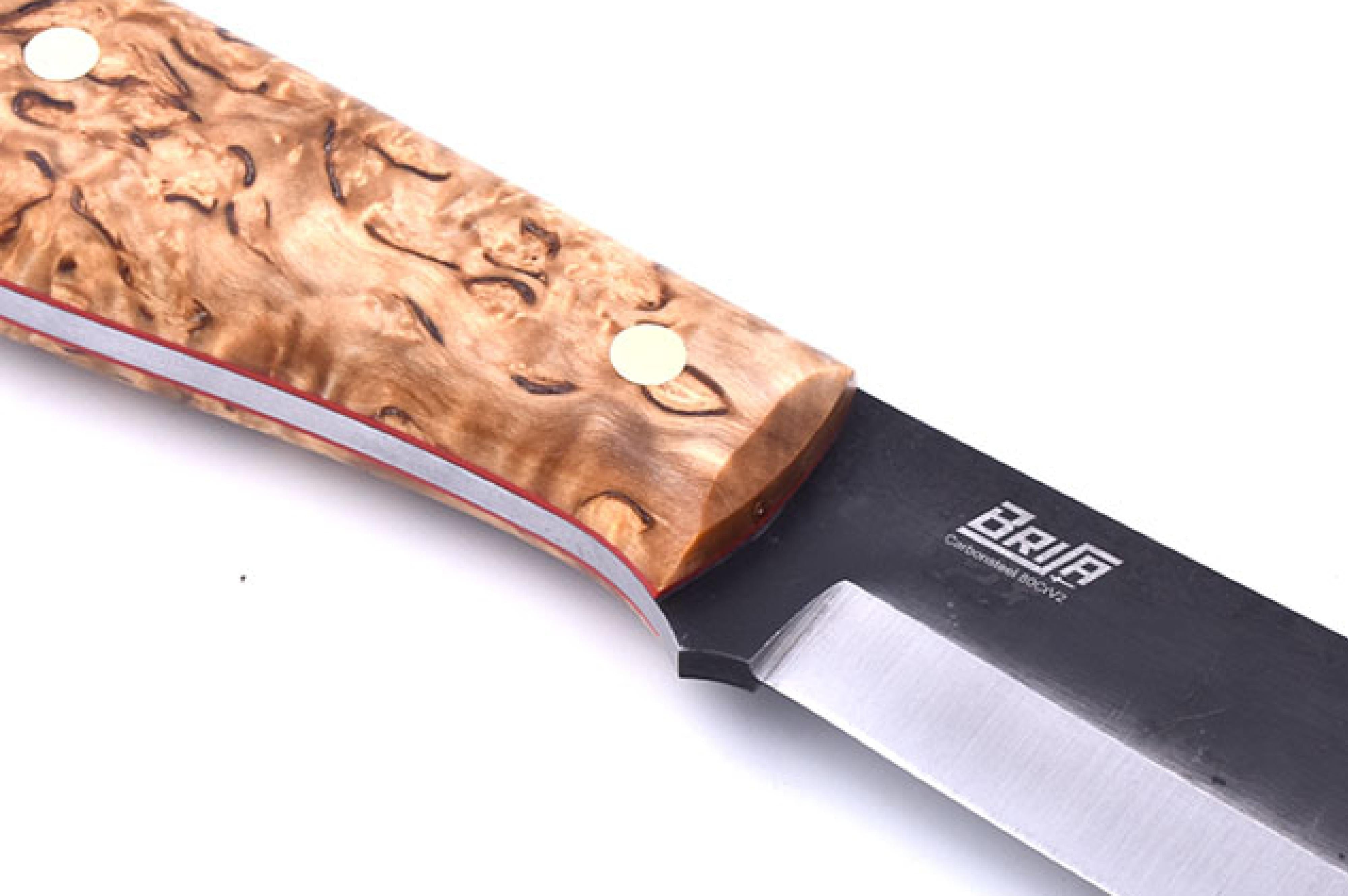 Brisa - Bigmuk 240 - CurlyBirch - Scandi - Bushcraft - 40 cm - Messer und Tools