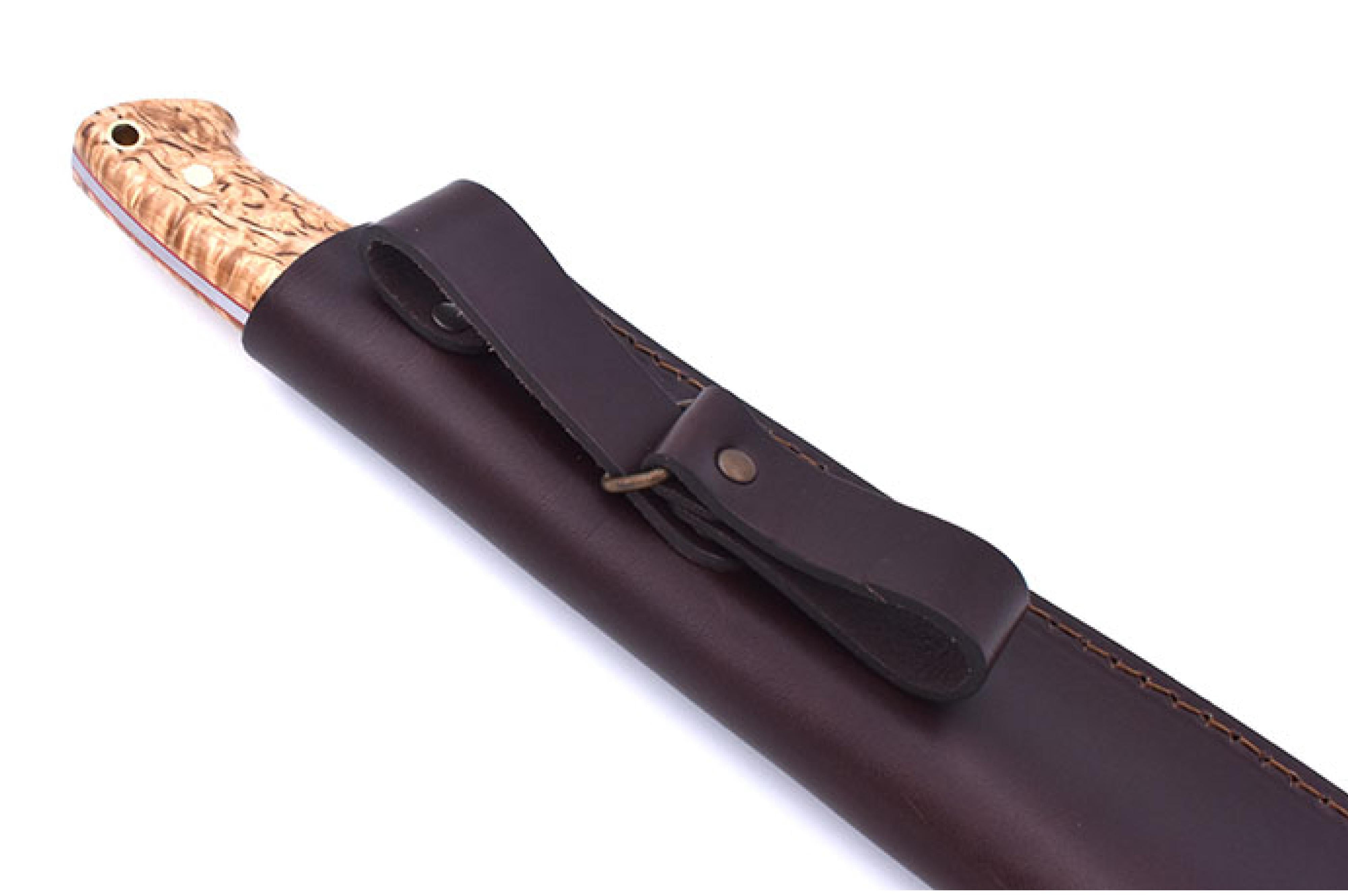 Brisa - Bigmuk 240 - CurlyBirch - Scandi - Bushcraft - 40 cm - Messer und Tools