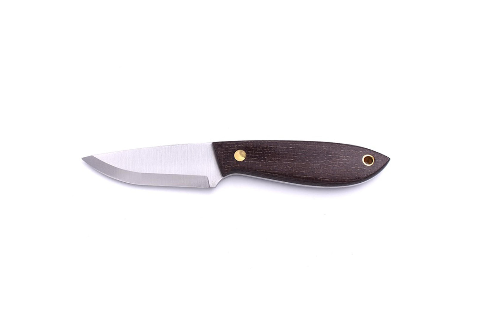 Brisa - Bobtail 80 - Bison Micarta- Scandi - Leather - 17 cm - Bushcraft knives