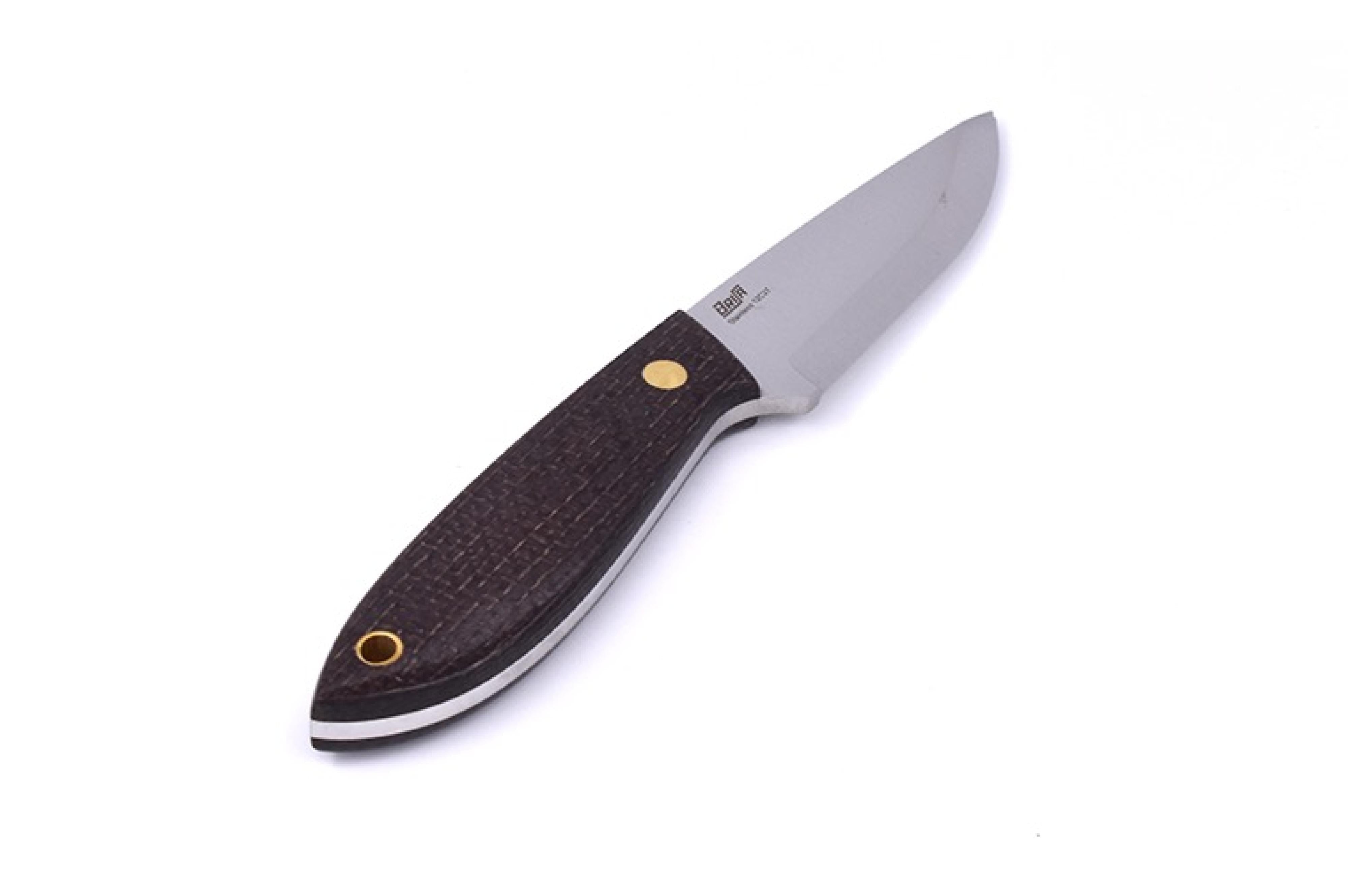 Bobtail 80 - Bison Micarta- Scandi - Multicarry - 17 cm - Bushcraft knives