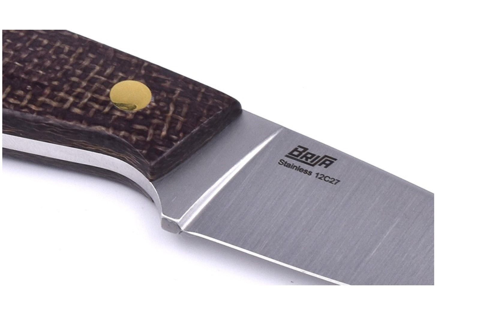 Brisa - Bobtail 80 - BisonMicarta - Flat - Kydex - 17 cm - Bushcraft knives