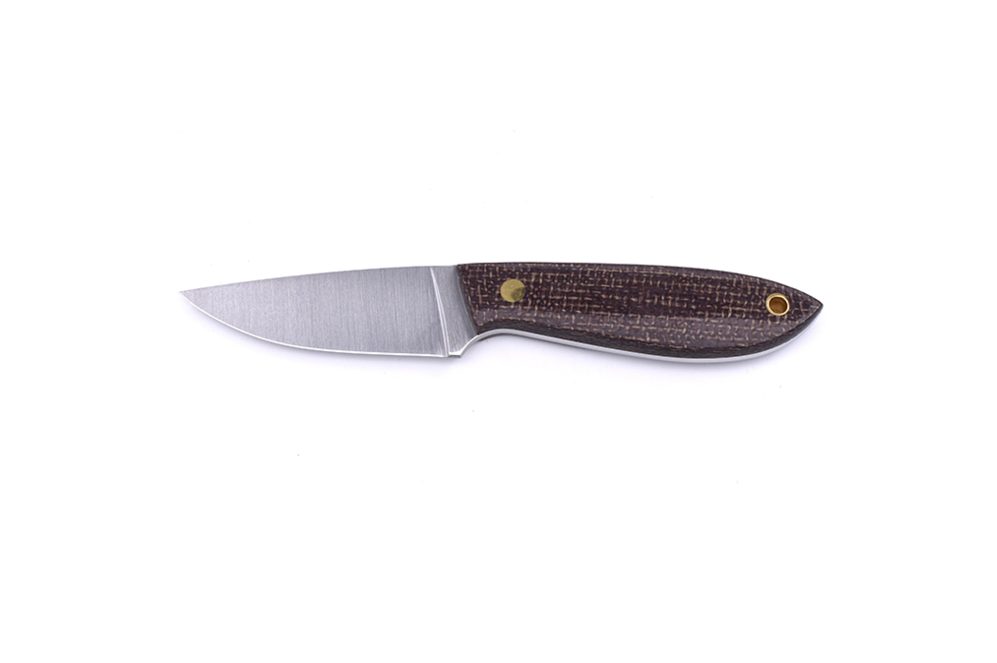 Brisa - Bobtail 80 - BisonMicarta - Flat - Multicarry - 17 cm - Bushcraft knives