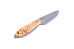 Brisa - Bobtail 80 - Curly Birch - Scandi - Multicarry - 17 cm - Bushcraft knives