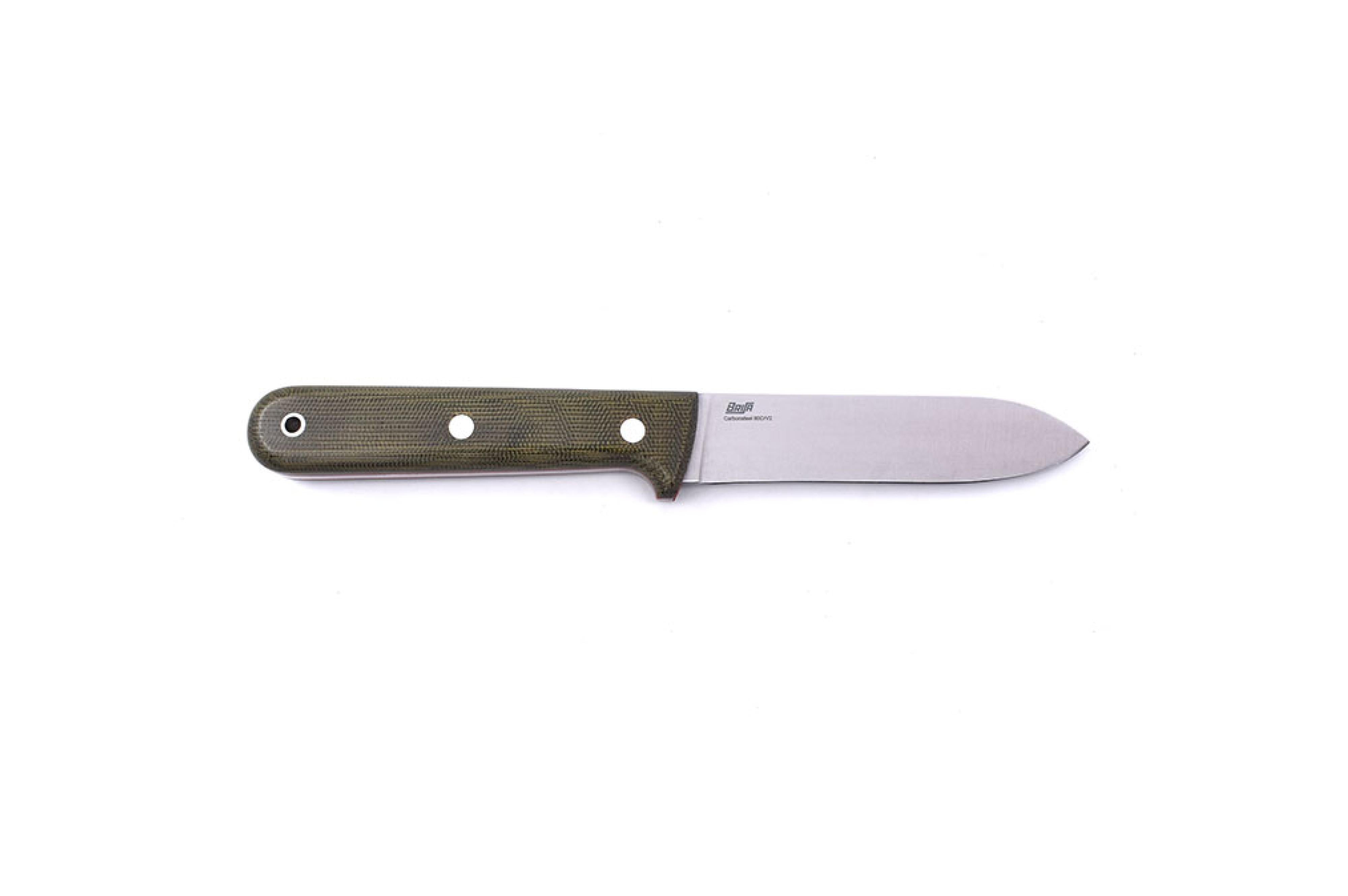 Brisa - Kephart 115 - GreenMicarta - Flat - Bushcraft - 22 cm - Bushcraft knives