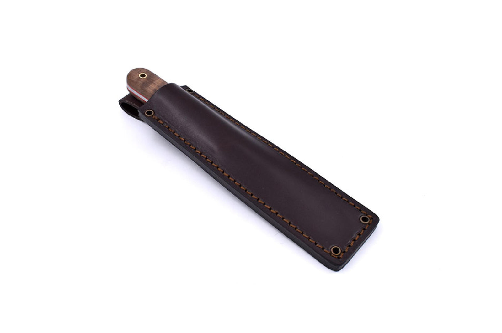 Brisa - Kephart 115 - StabilizedWalnut - Flat - Leather - 23 cm - Bushcraft knives