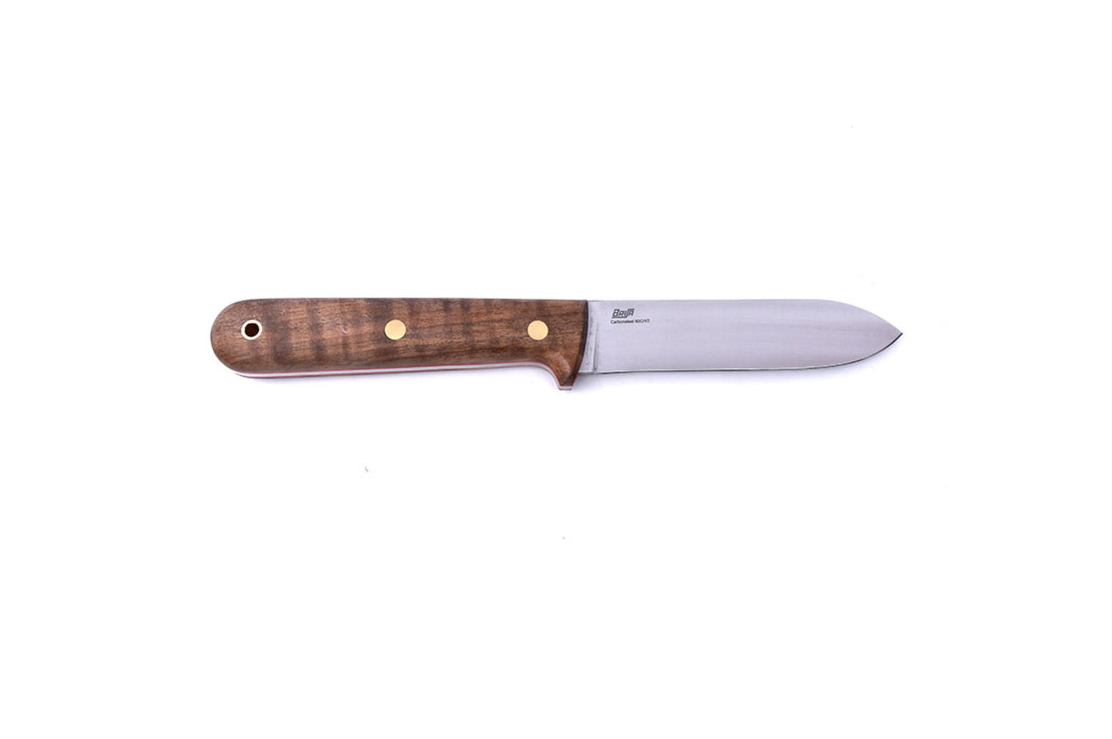 Brisa - Kephart 115 - StabilizedWalnut - Flat - Leather - 23 cm - Bushcraft knives