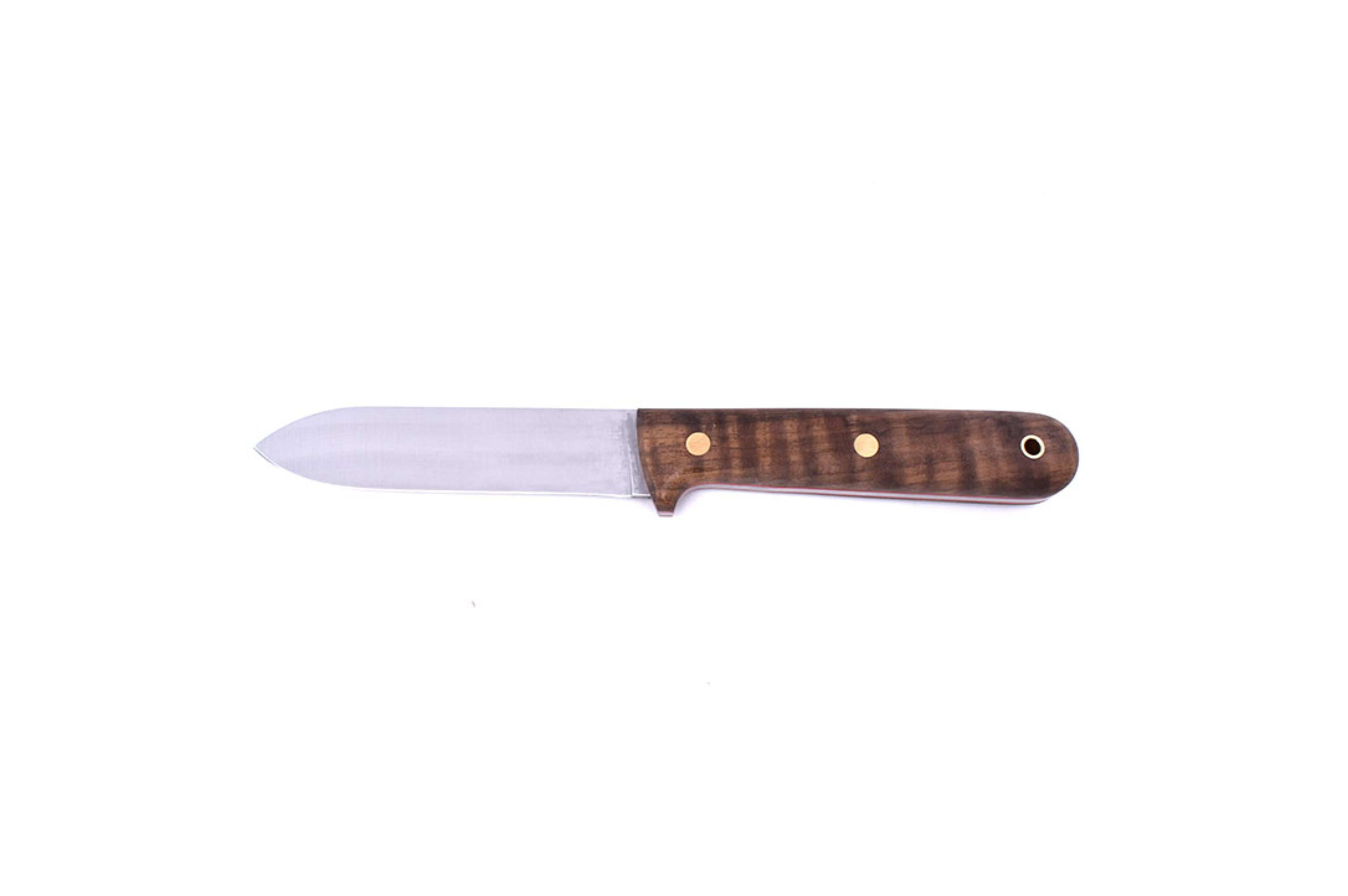 Brisa - Kephart 115 - StabilizedWalnut - Flat - Leather - 23 cm - Bushcraft knives