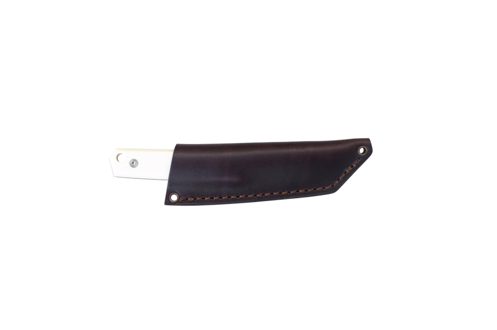 Brisa - Kwaiken 90 - IvoryMicarta - Scandi - Leather - 19 cm - Bushcraft knives