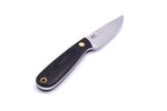 Brisa - Necker 70 - BlackMicarta - Flat - Kydex - 16 cm - Carving knives
