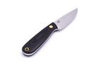 Brisa - Necker 70 - BlackMicarta - Flat - Multicarry - 16 cm - Carving knives