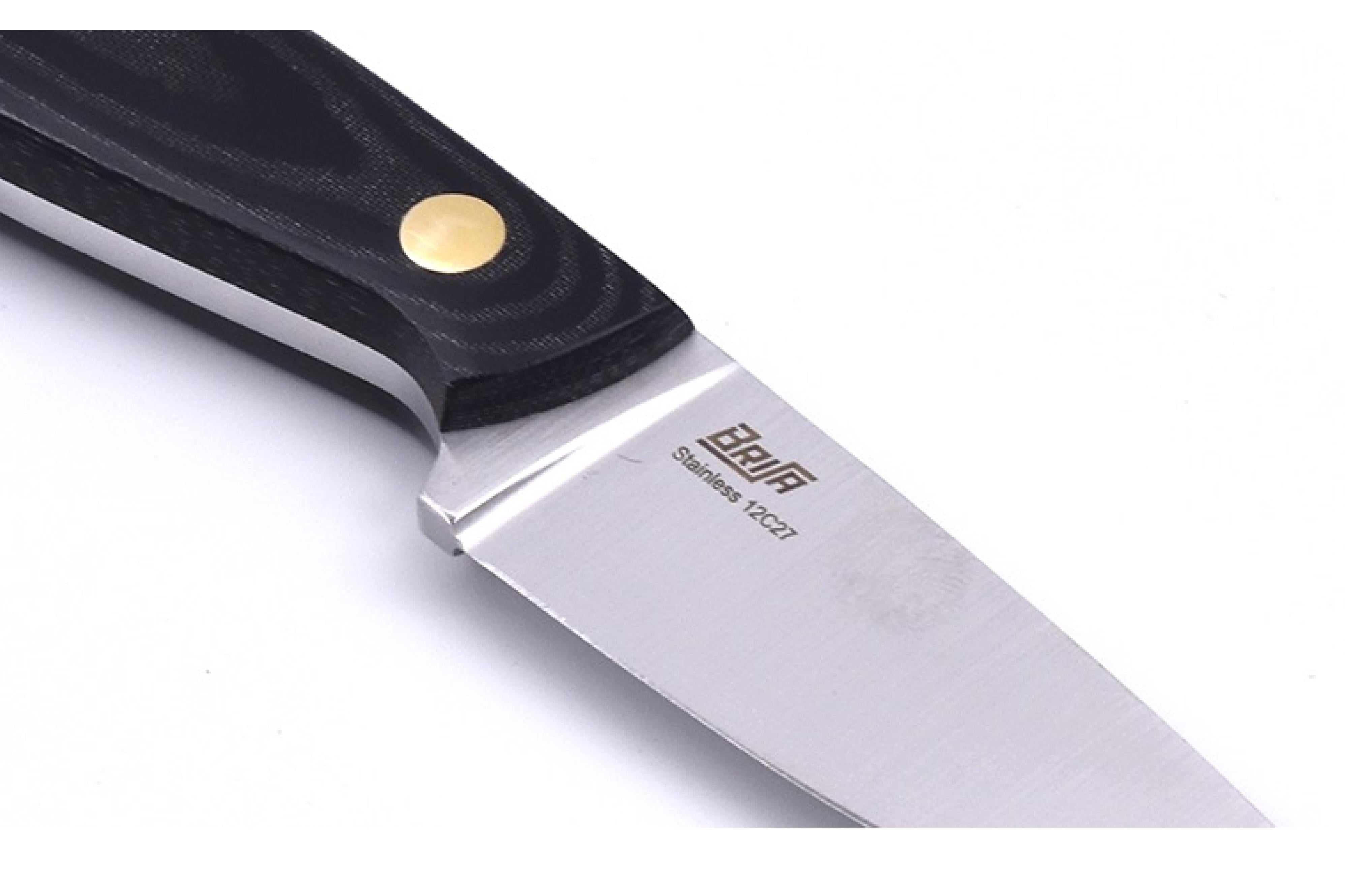 Necker 70 - BlackMicarta - Flat - Multicarry - 16 cm - Carving knives