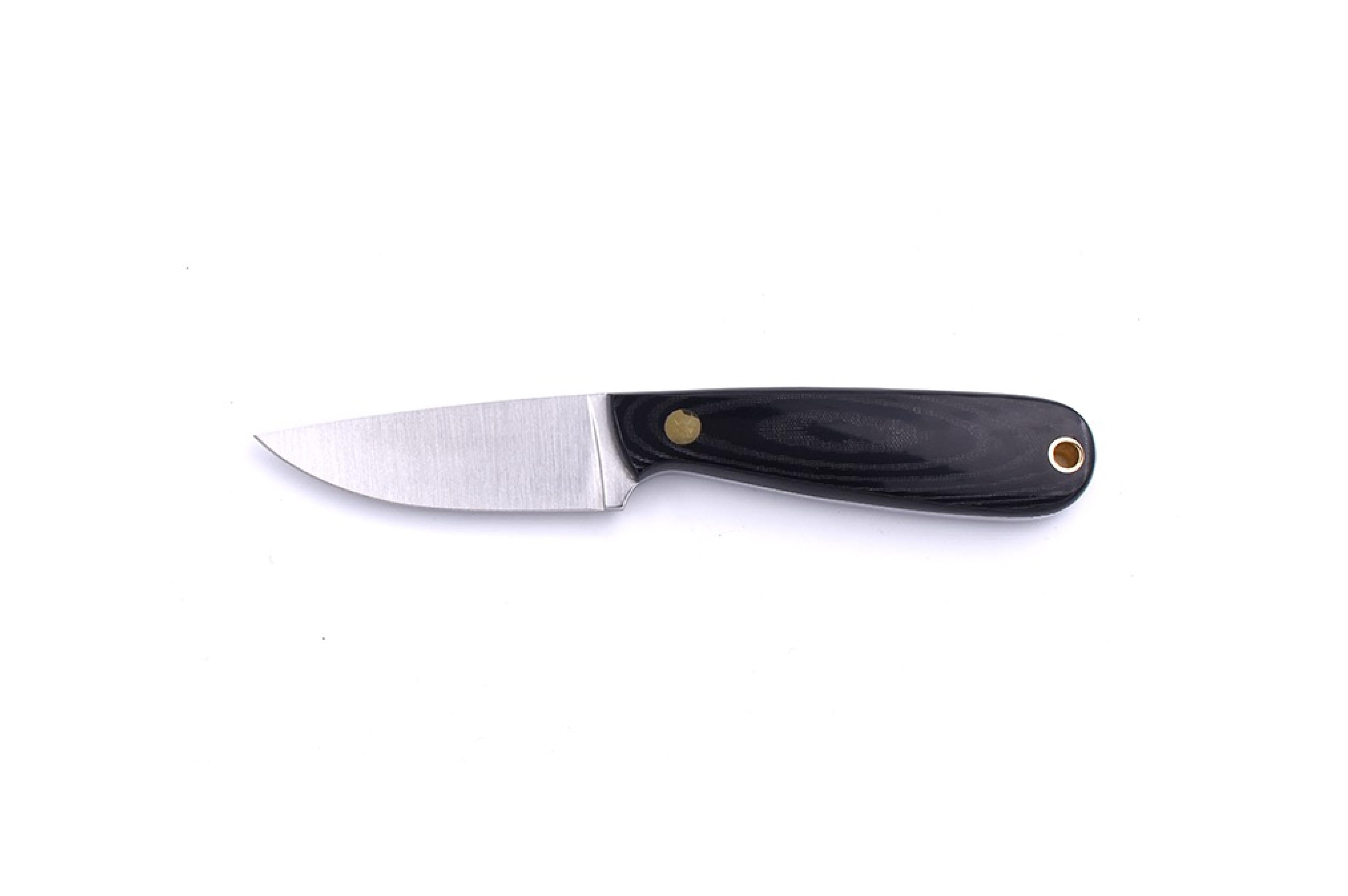 Brisa - Necker 70 - BlackMicarta - Flat - Multicarry - 16 cm - Carving knives