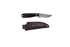 Brisa - Necker 70 - BlackMicarta - Scandi - Leather - 16 cm - Carving knives