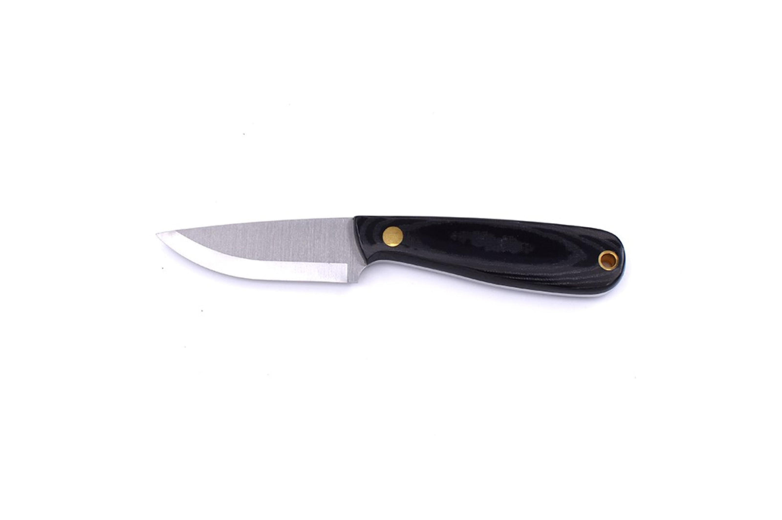 Brisa - Necker 70 - BlackMicarta - Scandi - Leather - 16 cm - Carving knives