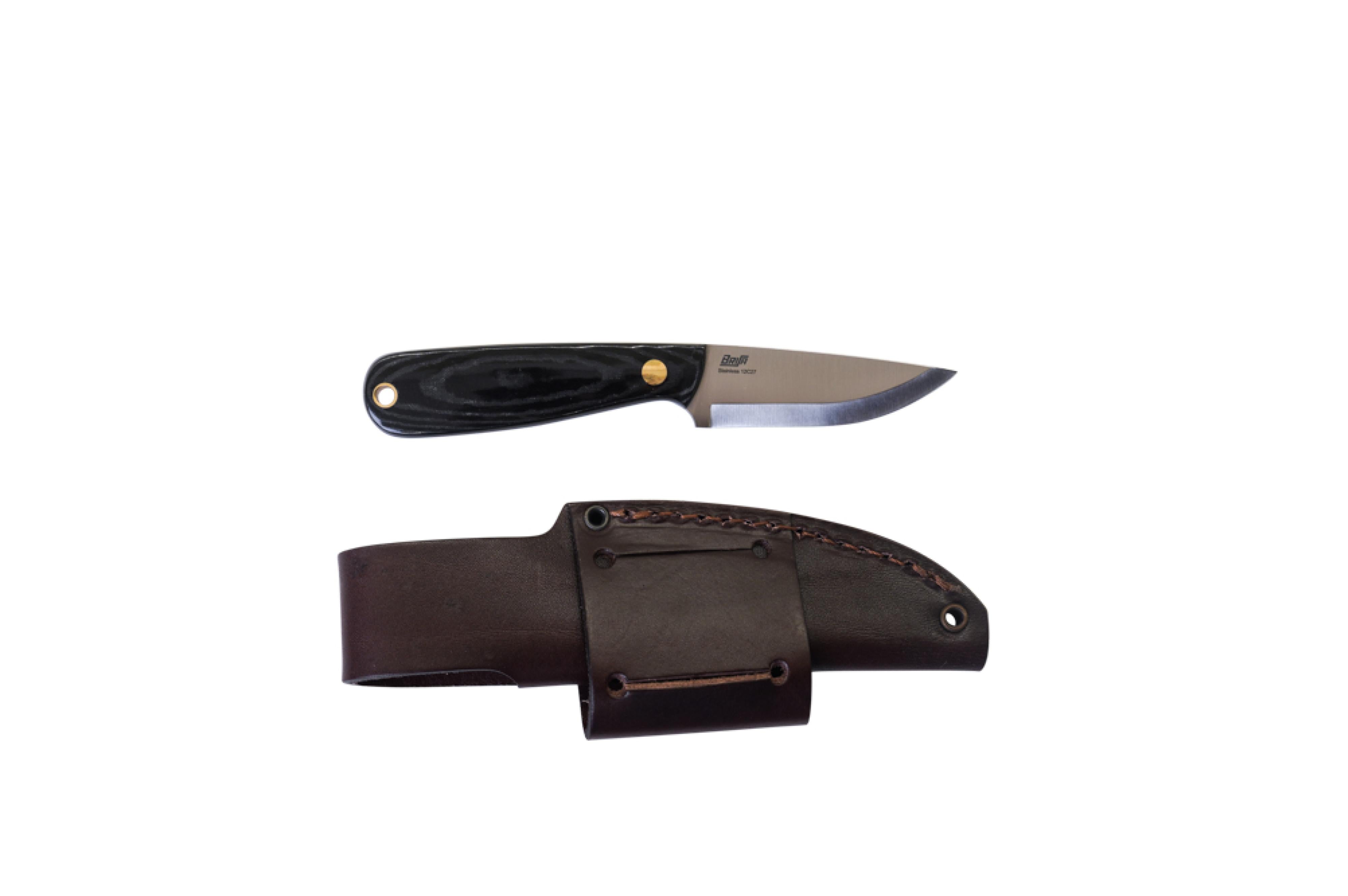 Brisa - Necker 70 - BlackMicarta - Scandi - Multicarry - 16 cm - Carving knives