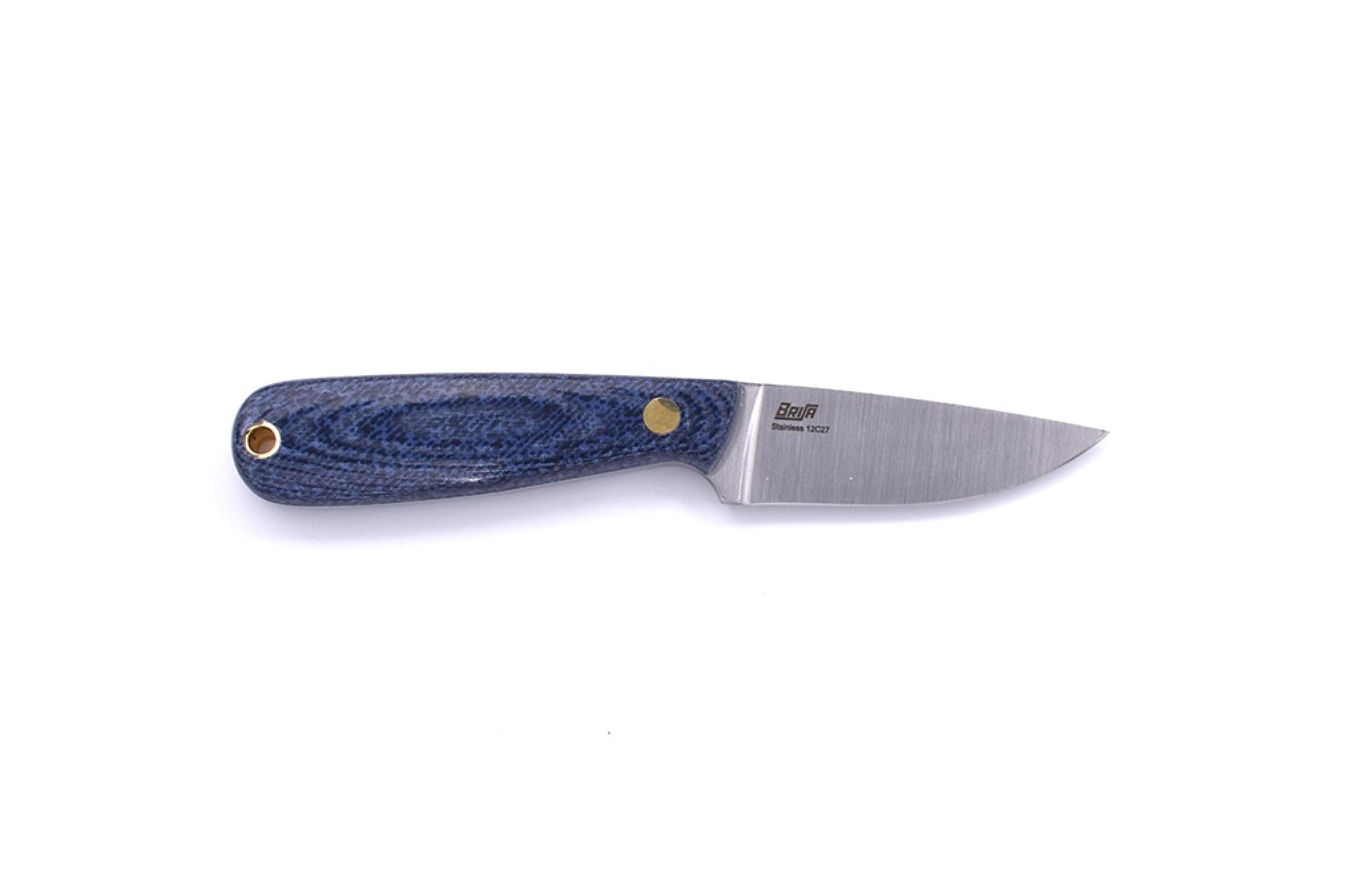 Brisa - Necker 70 - BluejeansMicarta - Flat - Kydex - 16 cm - Carving knives