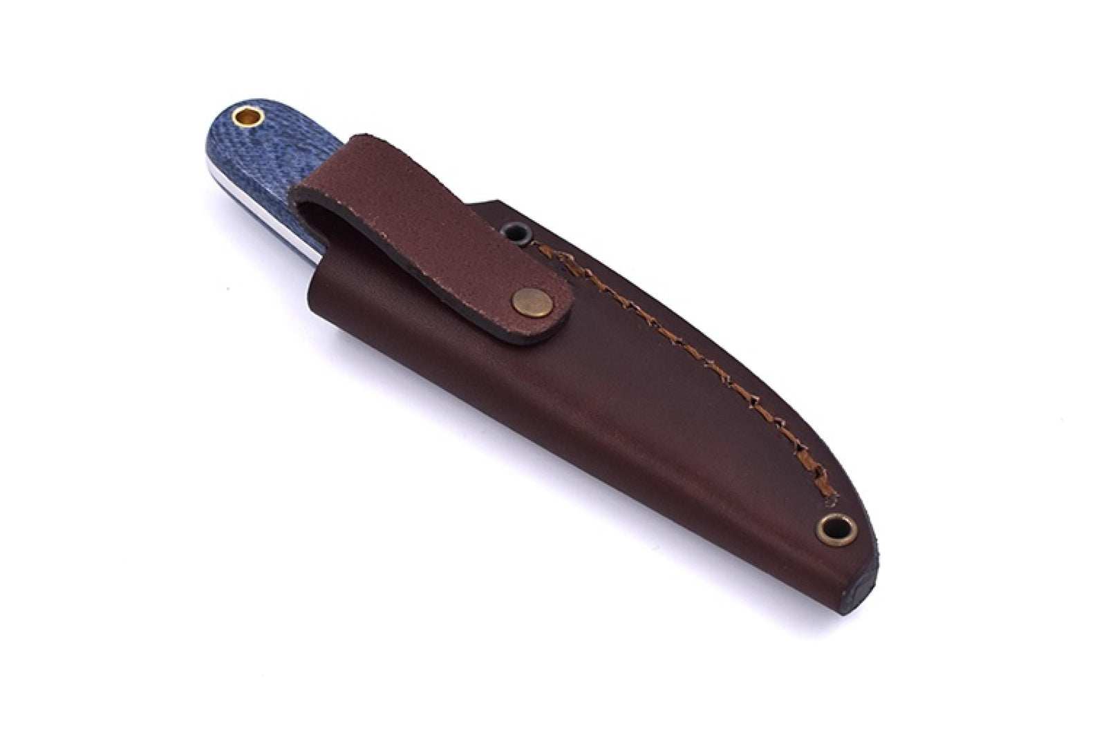 Brisa - Necker 70 - BluejeansMicarta - Flat - Leather - 16 cm - Carving knives