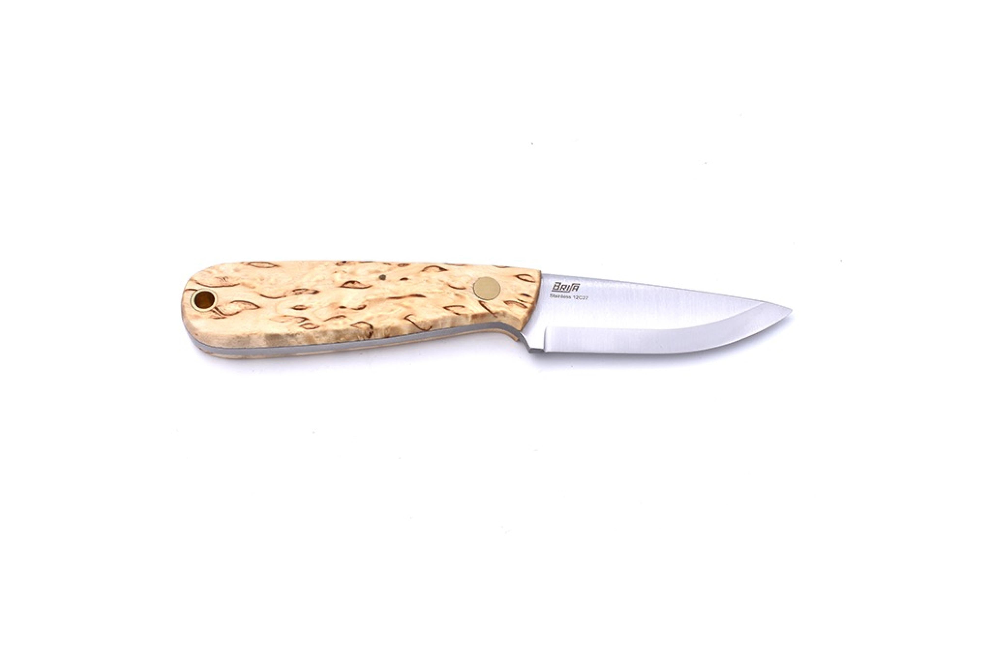 Brisa - Necker 70 - CurlyBirch - Scandi - Multicarry - 16 cm - Carving knives