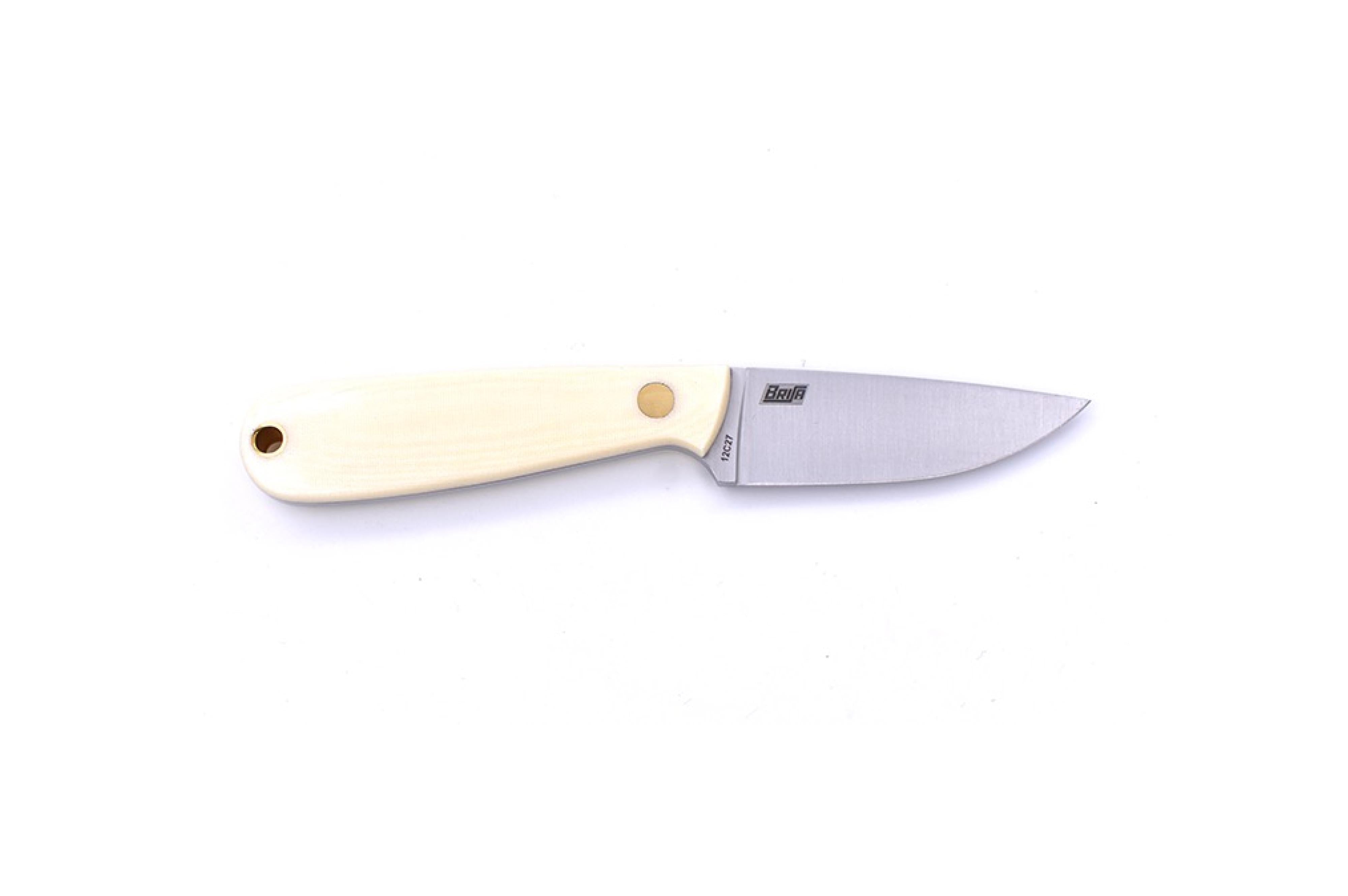 Brisa - Necker 70 - IvoryMicarta - Flat - Multicarry - 16 cm - Carving knives