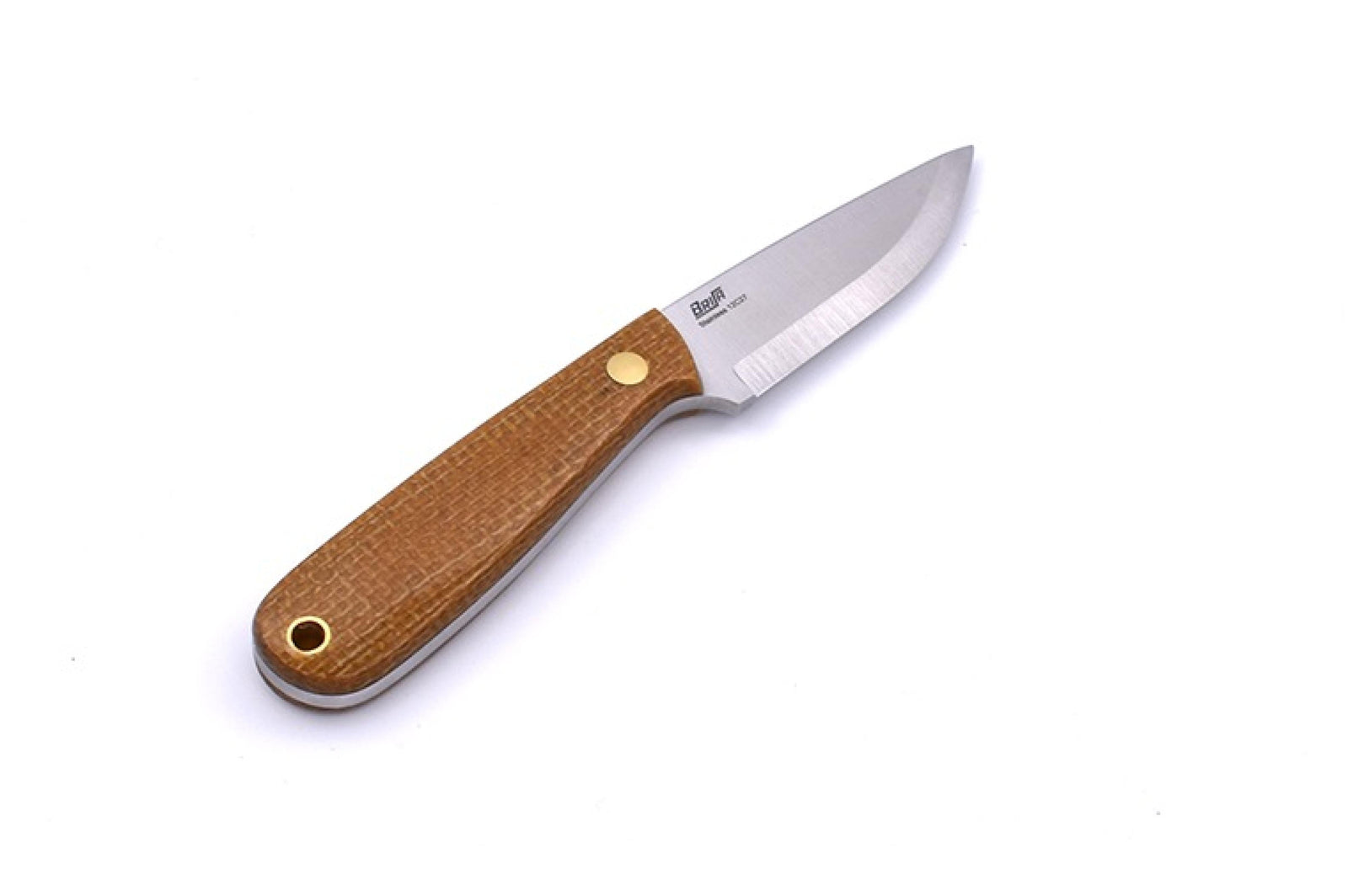 Brisa - Necker 70 - MustardMicarta - Scandi - Kydex - 16 cm - Carving knives