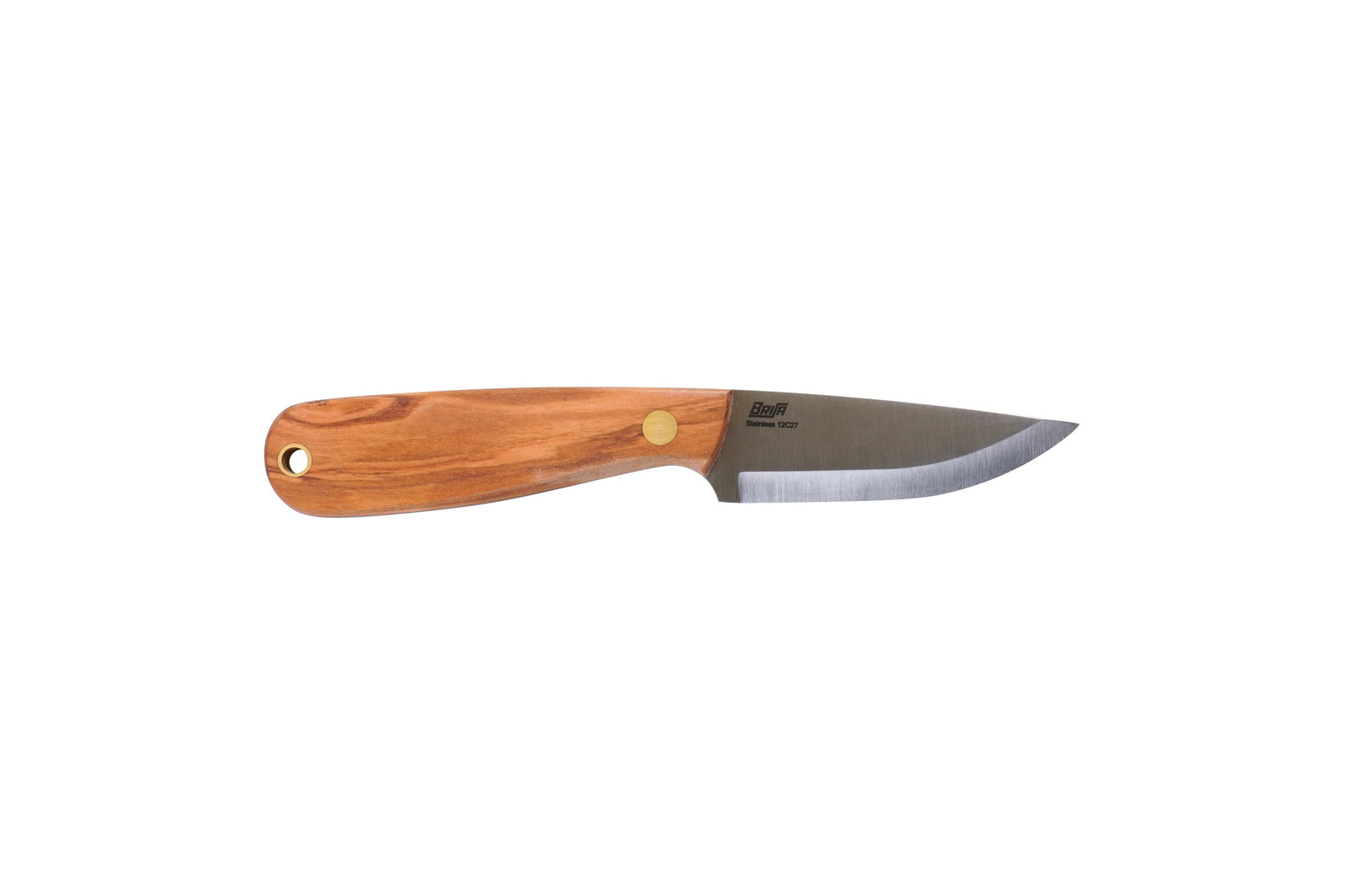 Brisa - Necker 70 - Olive - Scandi - Leather - 16 cm - Carving knives