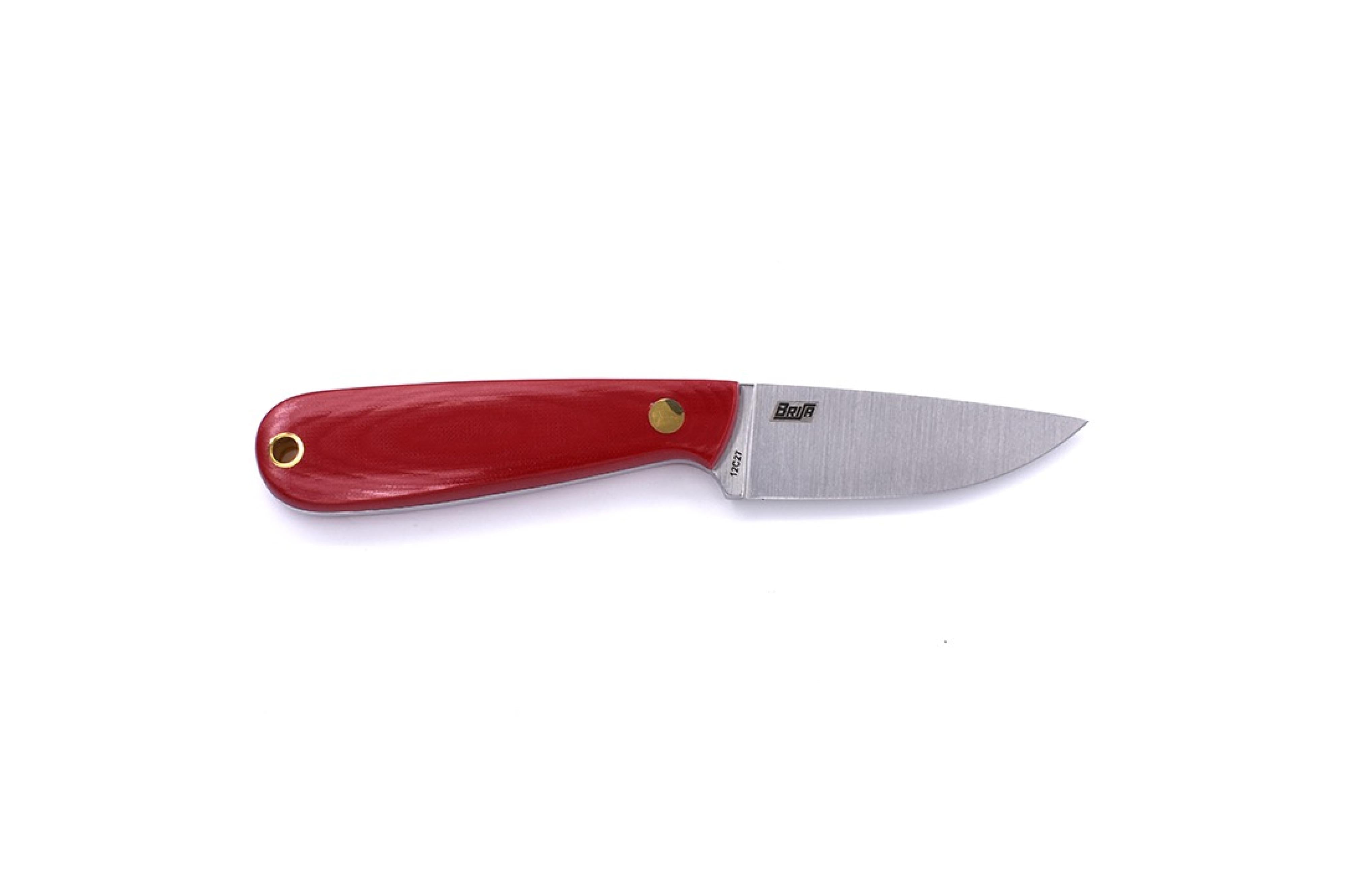Brisa - Necker 70 - RedMicarta - Flat - Kydex - 16 cm - Carving knives