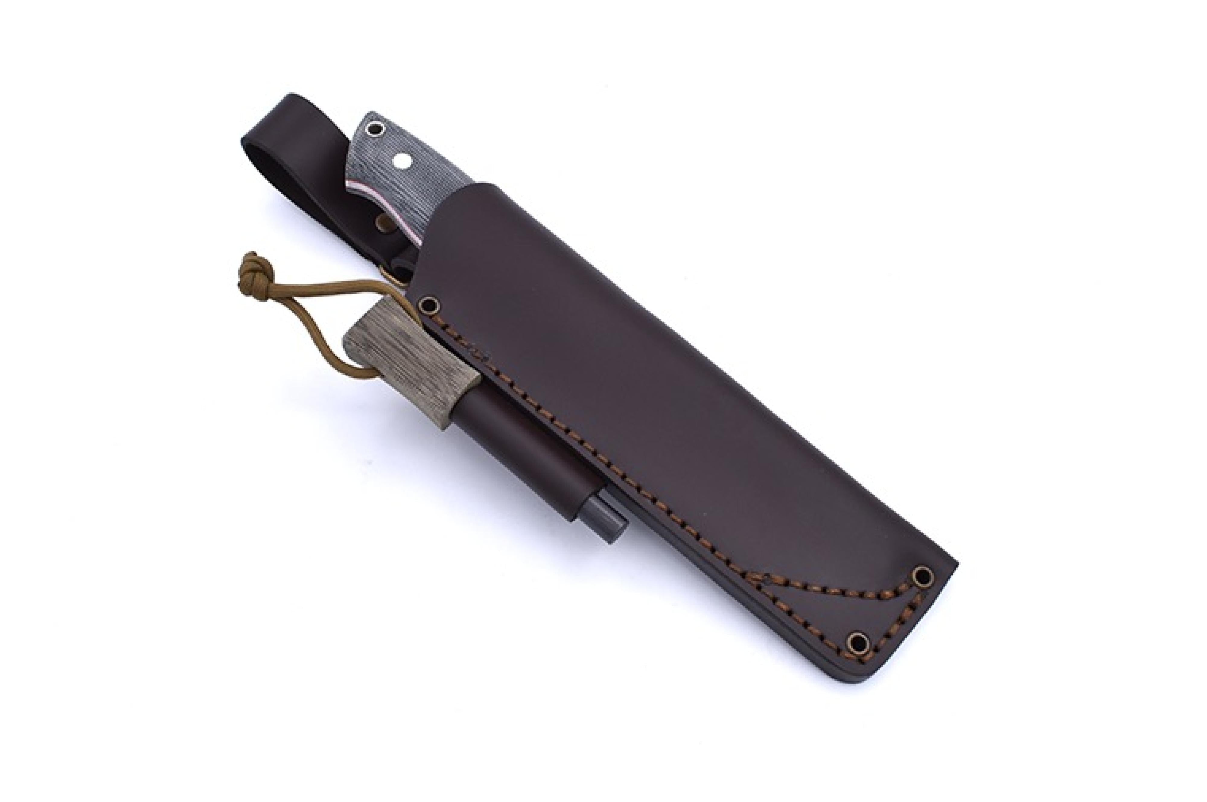 Brisa - Nessmuk 125 - BlackMicarta - Scandi - Firesteel - 24 cm - Bushcraft knives