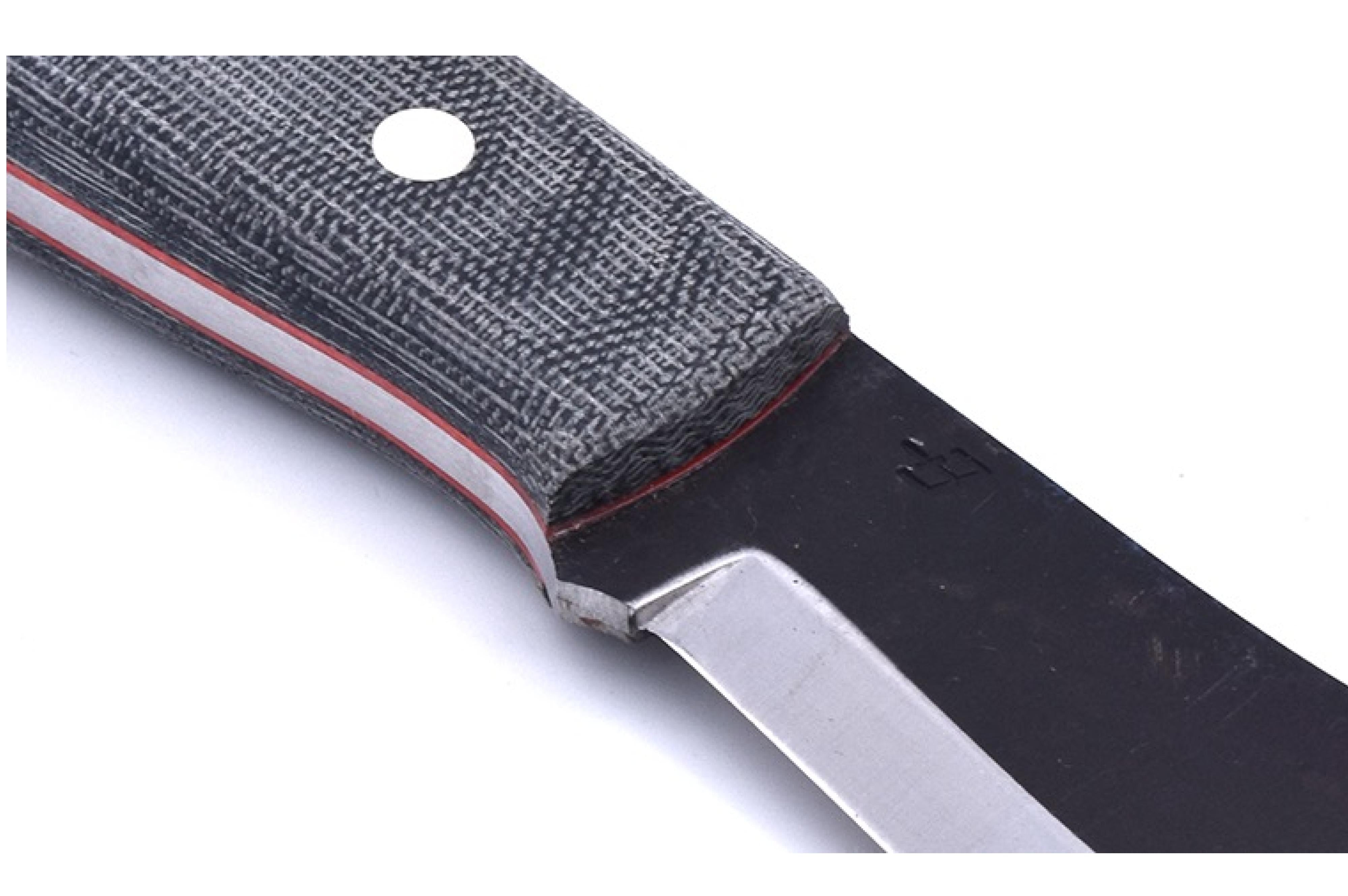 Brisa - Nessmuk 125 - BlackMicarta - Scandi - Leather - 24 cm - Bushcraft knives