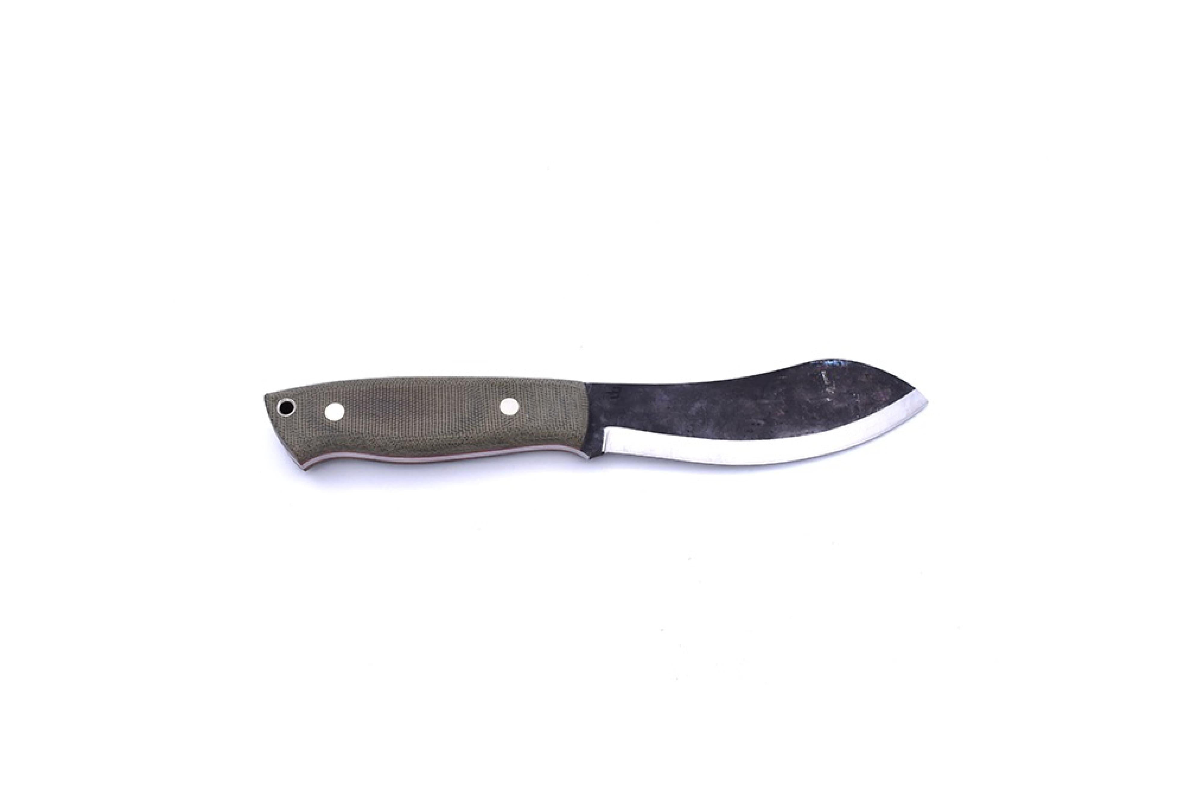 Brisa - Nessmuk 125 - GreenMicarta - Scandi - Firesteel - 24 cm - Bushcraft knives